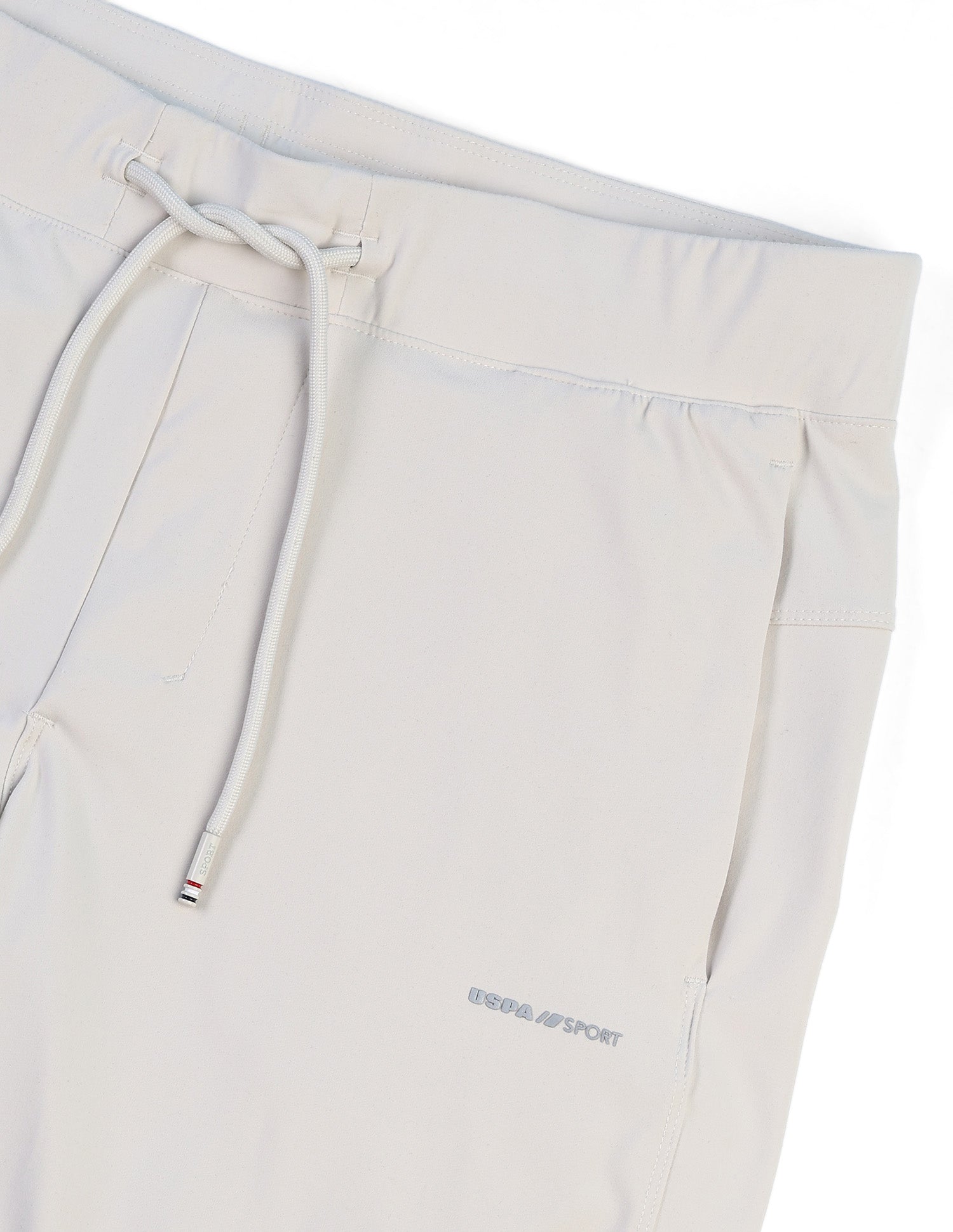 Slim Fit Solid Active Shorts Beige - U.S. Polo Assn. India | Large