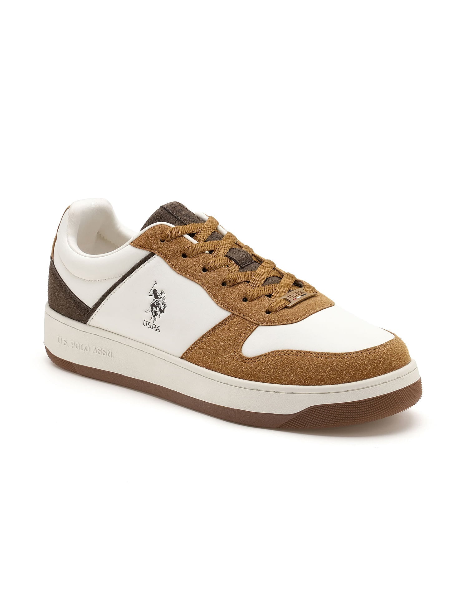 Joan 2.0 Colour Blocked Sneakers Tan - U.S. Polo Assn. India | Large