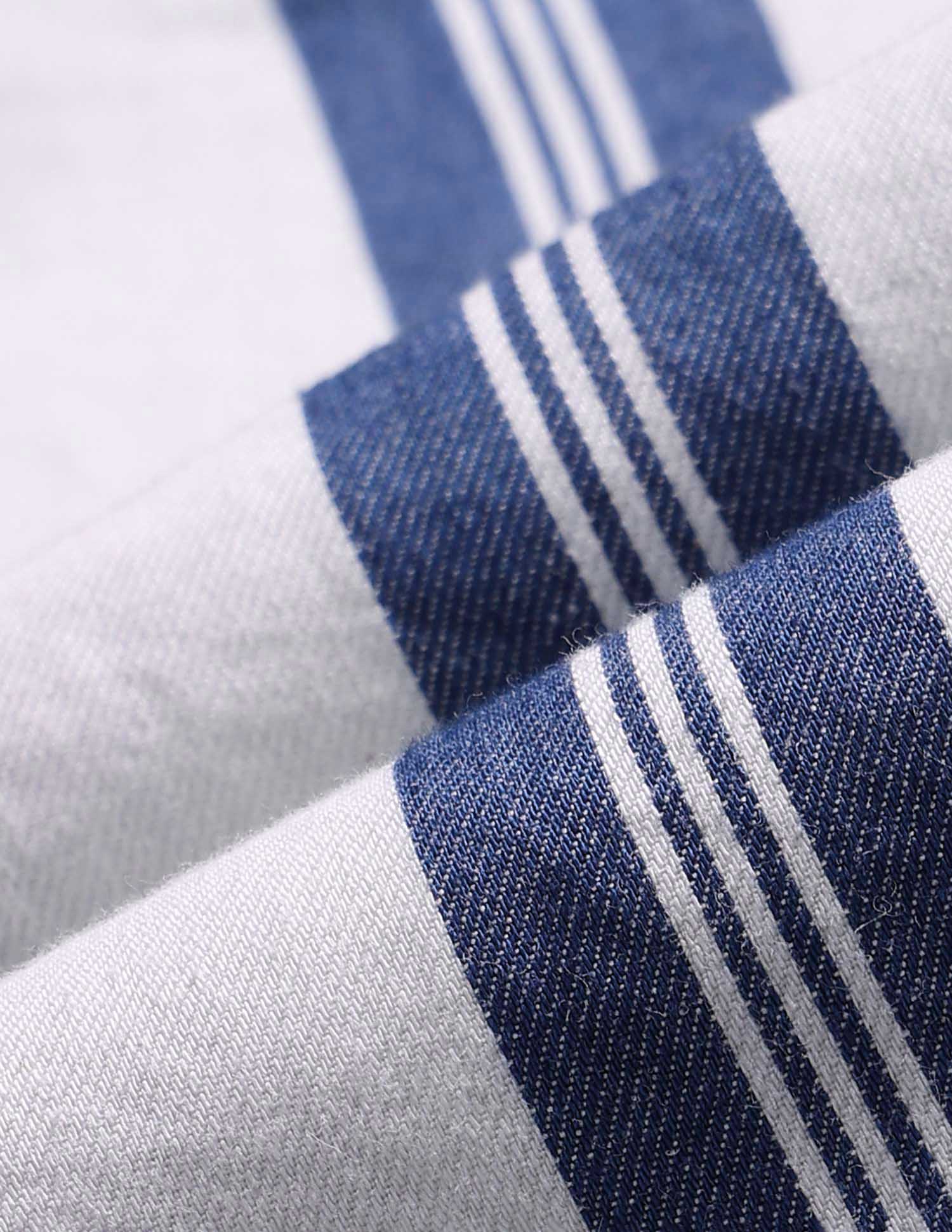 Boys Twill Vertical Striped Shirt Indigo - U.S. POLO ASSN. | Large