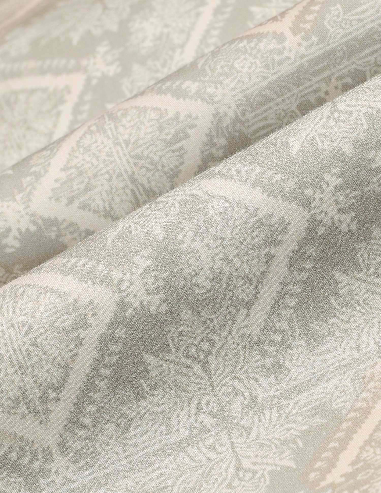 All Over Printed Satin Shirt Light Green - U.S. POLO ASSN. | Large