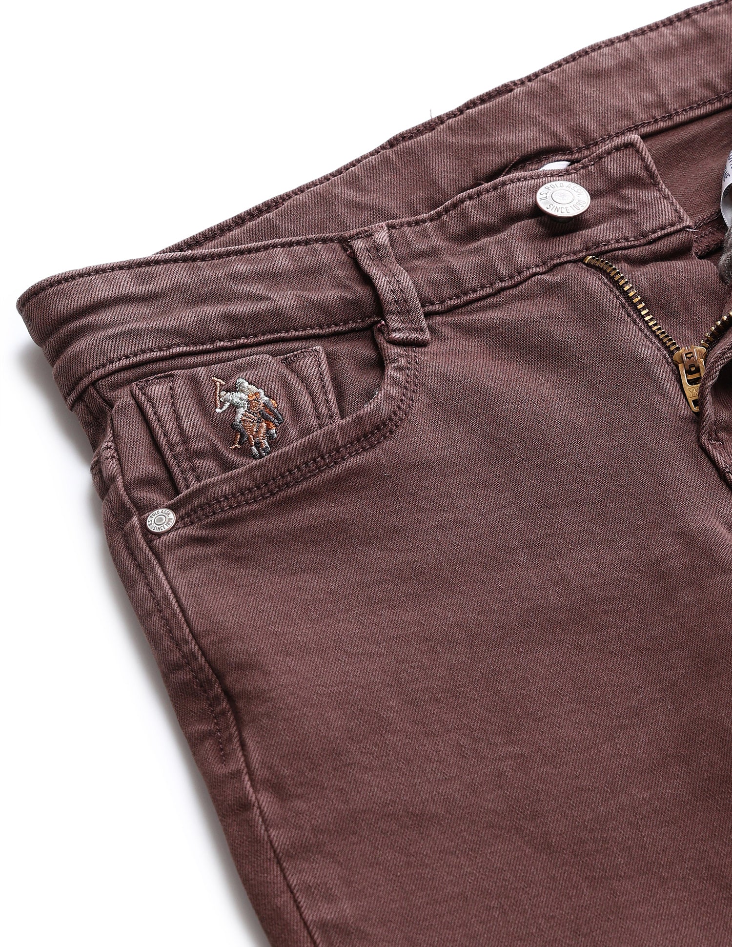 Slim fit Solid Jeans Rust - U.S. POLO ASSN. | Large