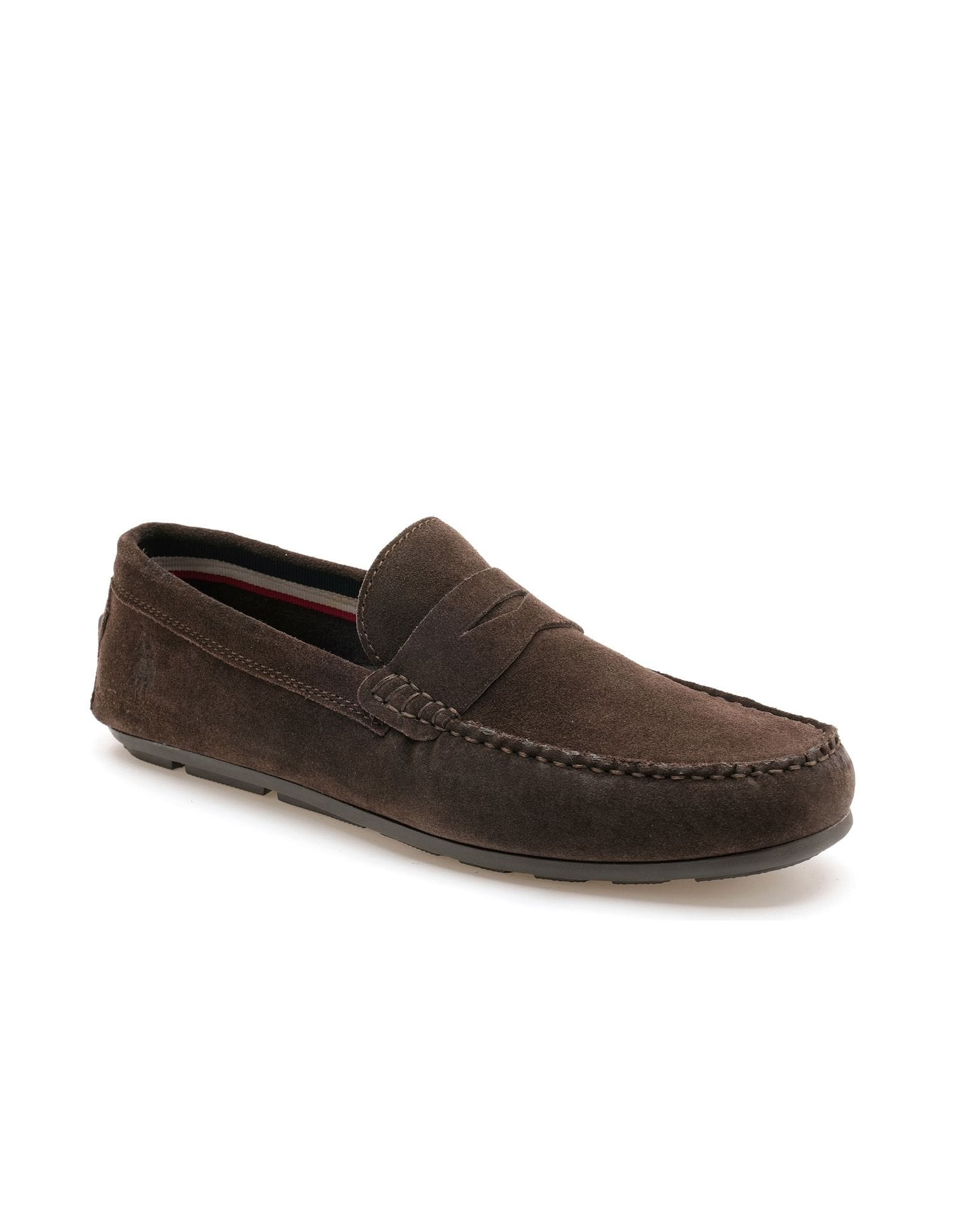 Men Terini Leather Slip-On Shoes Dark Brown - U.S. Polo Assn. India | Large
