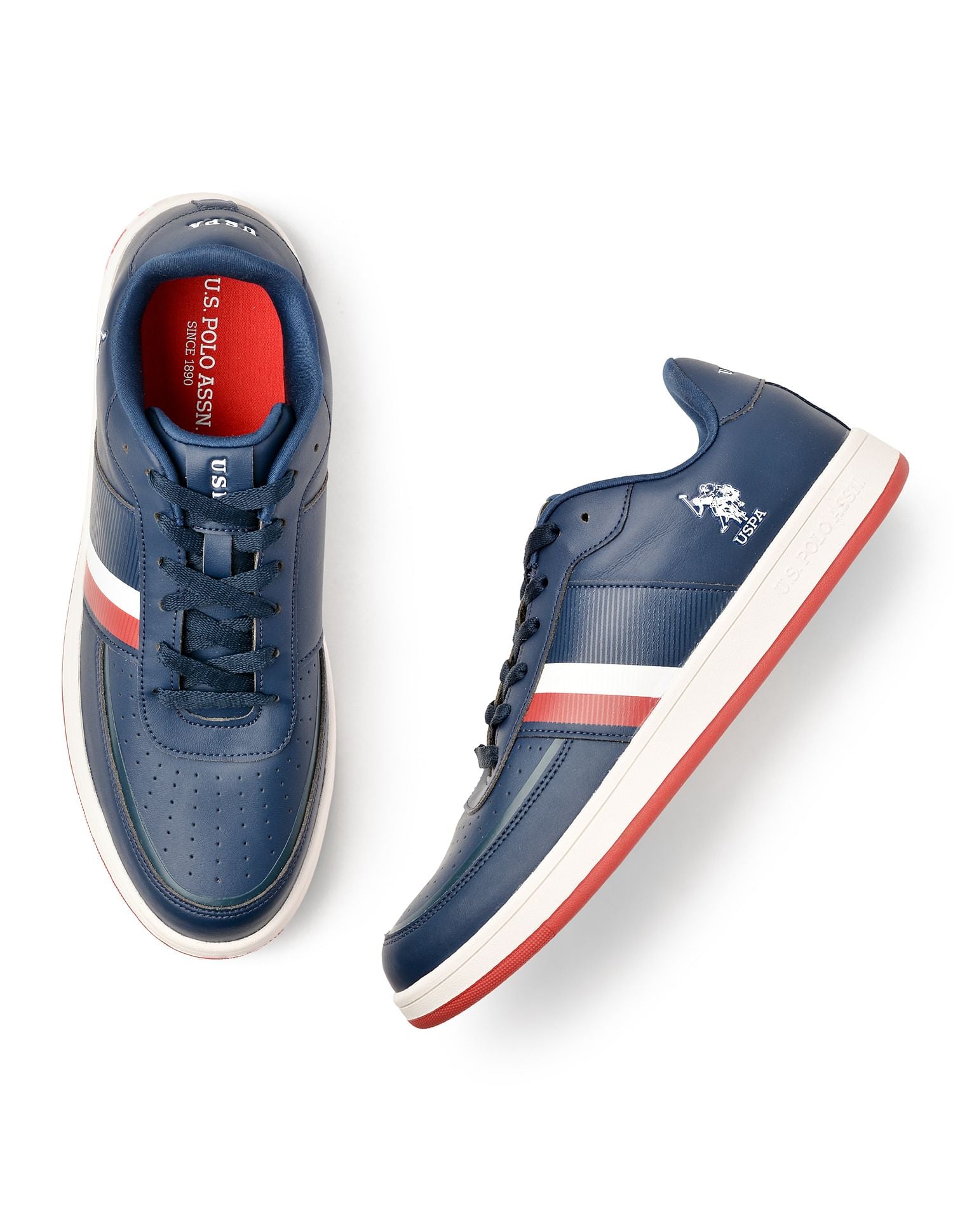 Men Gael Navy Retro Court Sneakers Navy - U.S. POLO ASSN. | Large