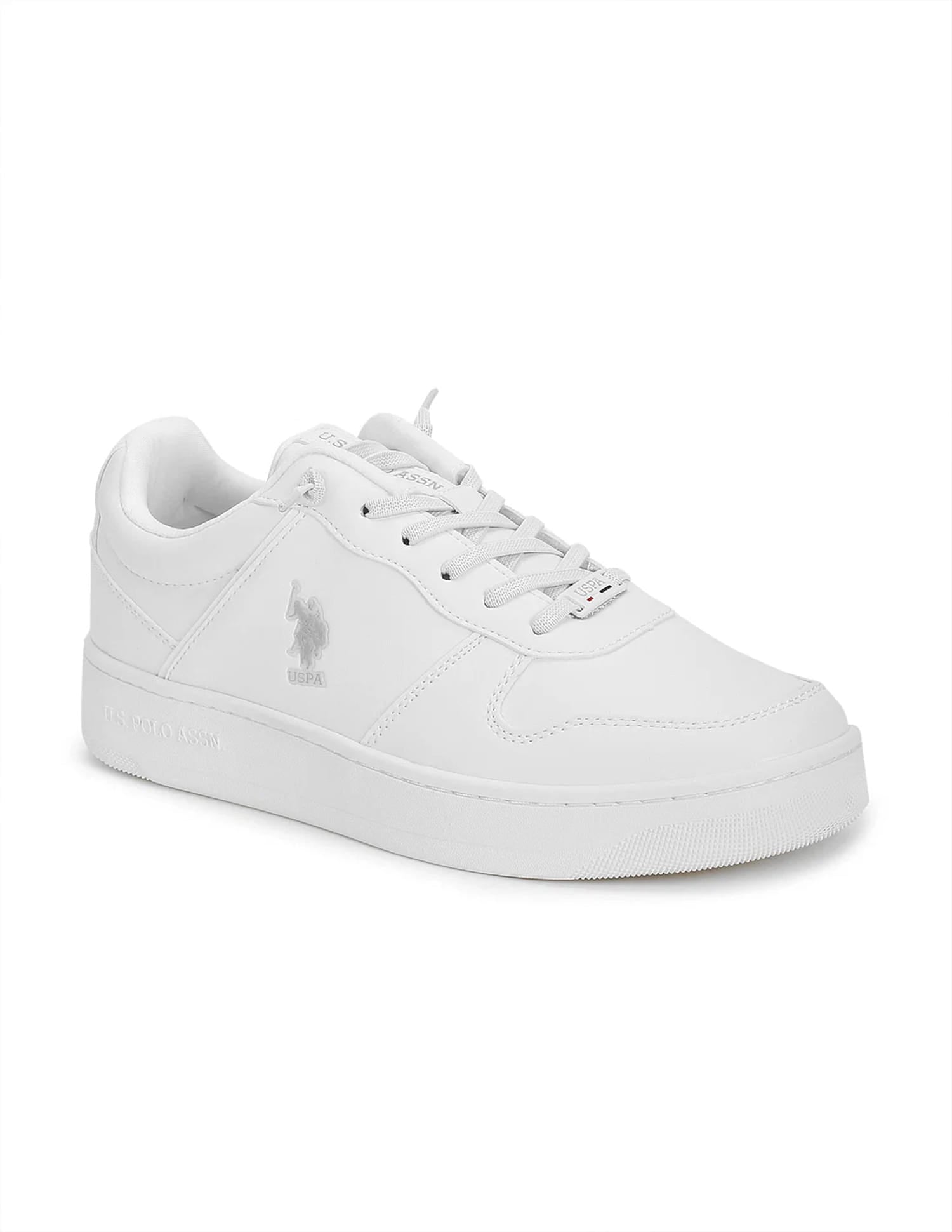 Men Jaxon 2.0 Off White Retro Court Sneakers Off White - U.S. Polo Assn. India | Large