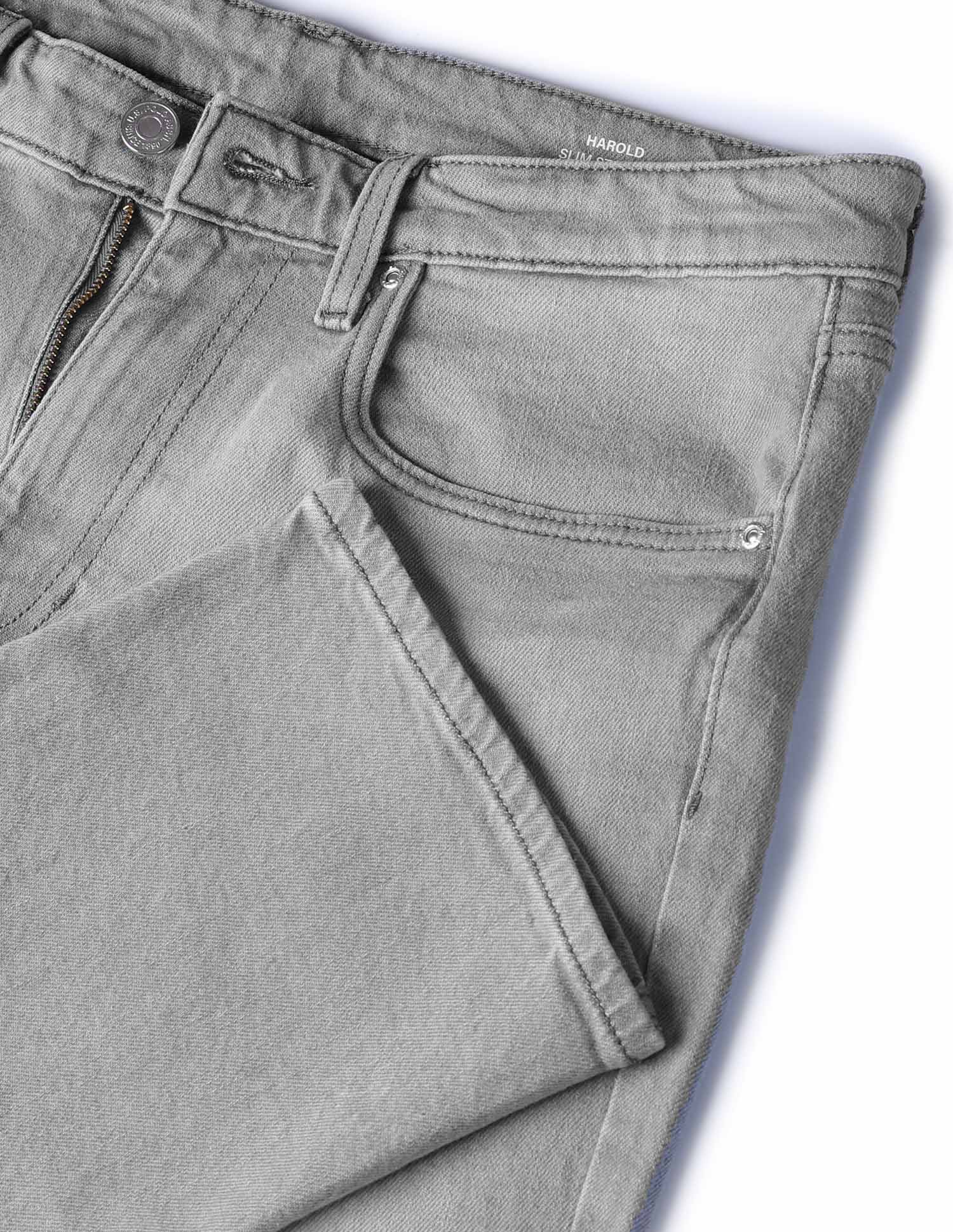 Harold Slim Straight Fit Grey Jeans Light Grey - U.S. POLO ASSN. | Large