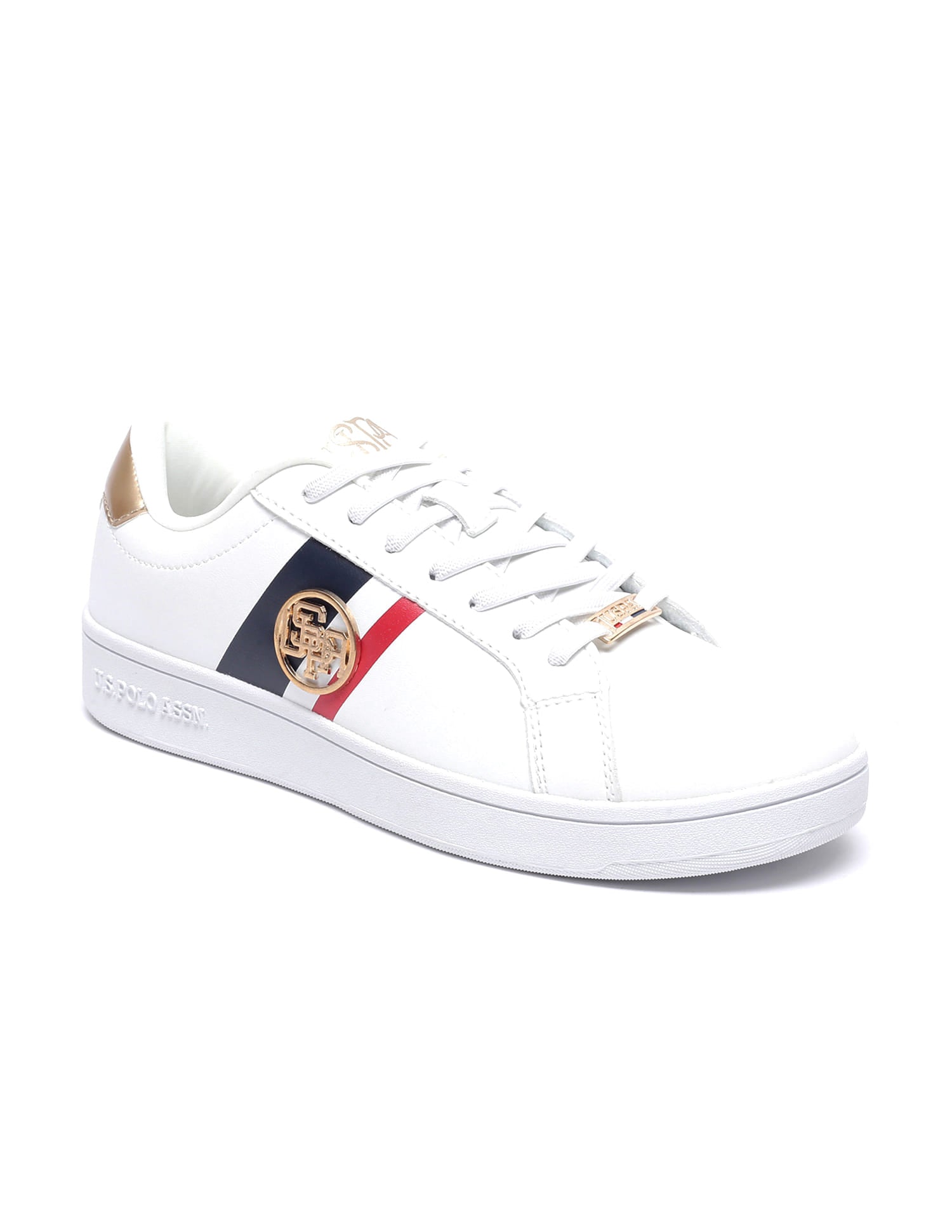 Women Striped Emery 2.0 Sneakers White - U.S. Polo Assn. India | Large