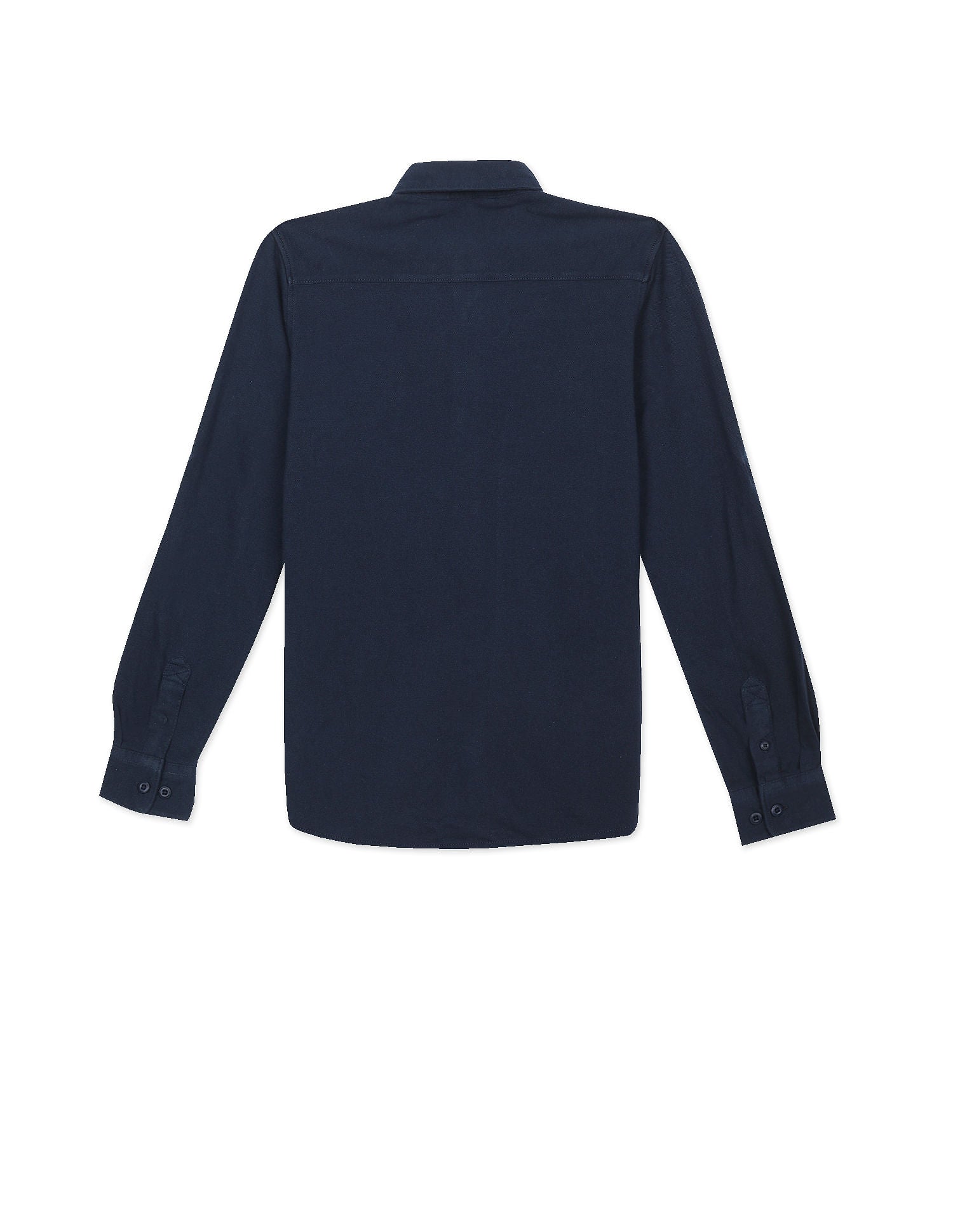 Button Down Collar Cotton Casual Shirt Navy - U.S. POLO ASSN. | Large