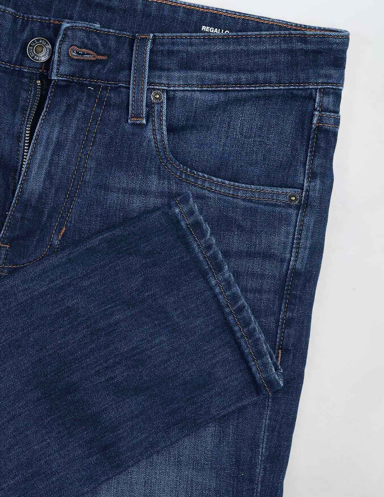 Regallo Skinny Fit Blue Jeans Dark Blue - U.S. POLO ASSN. | Large