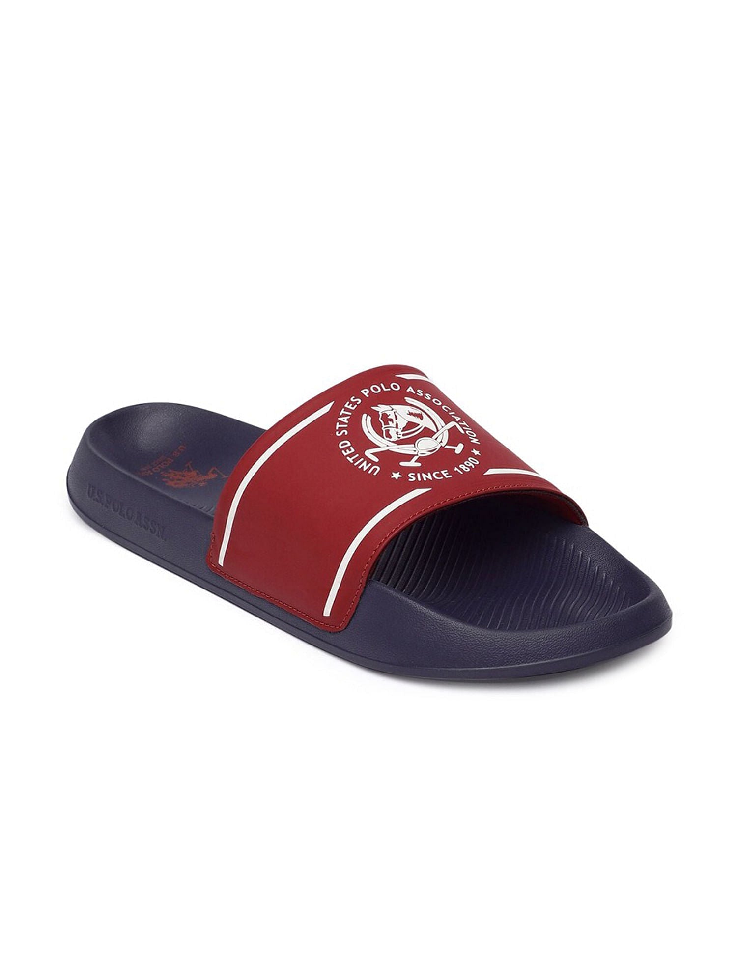 Men Zane 5.0 Open Toe Flat Sandals Red - U.S. Polo Assn. India | Large