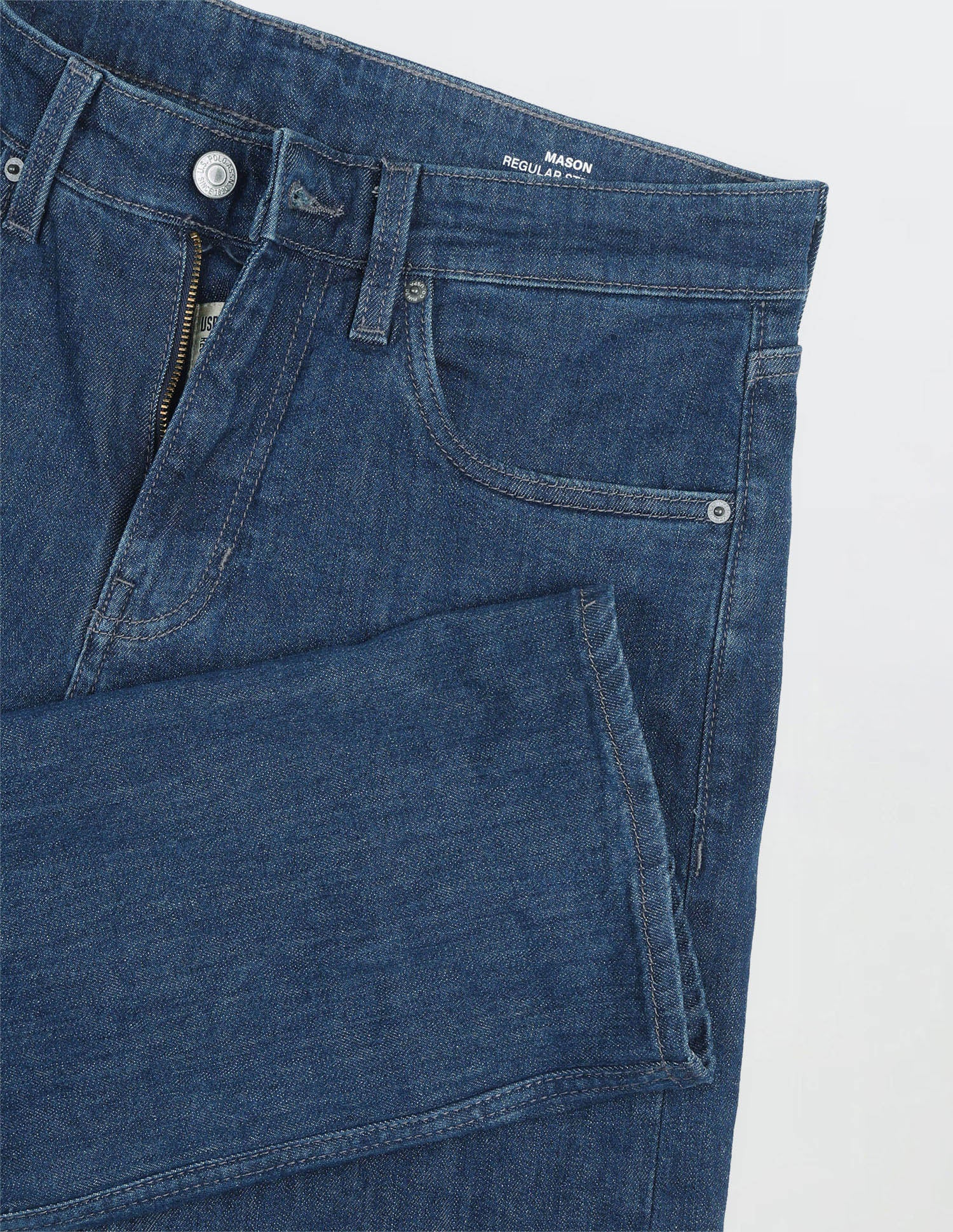 Mason Regular Straight Fit Rinsed Jeans Mid Blue - U.S. Polo Assn. India | Large