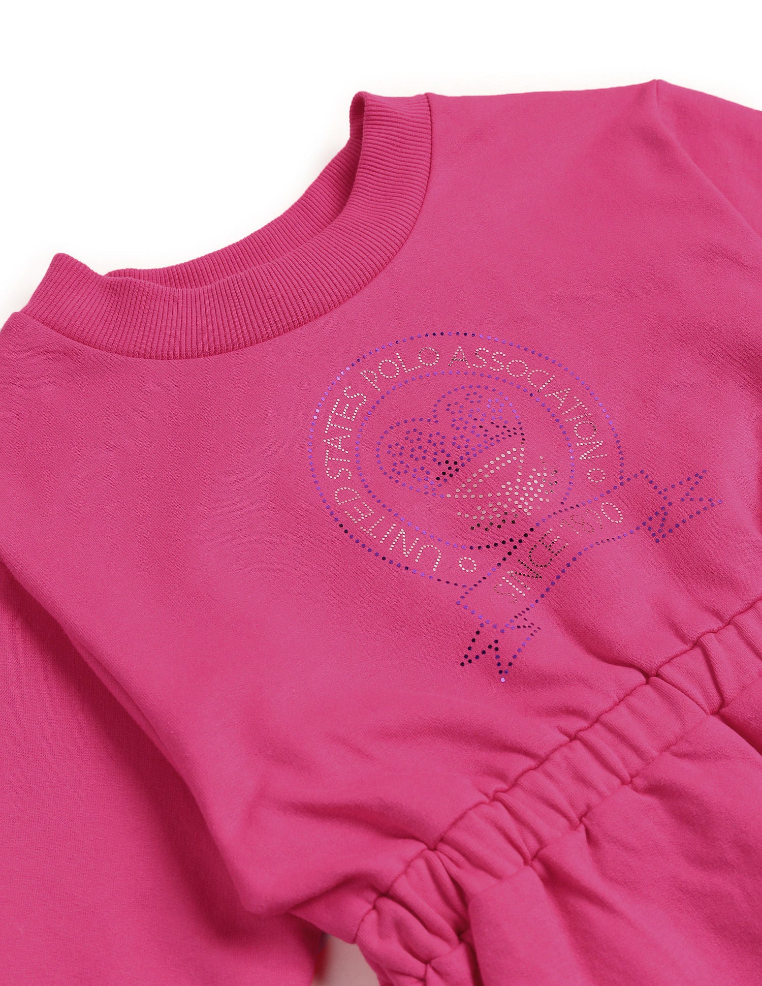 Girls Flared Polo Dress Rasberry Pink - U.S. POLO ASSN. | Large