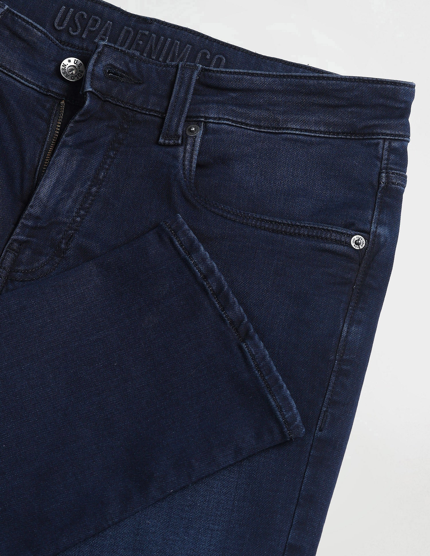 Slim Tapered Blue Jeans Dark-Blue - U.S. Polo Assn. India | Large