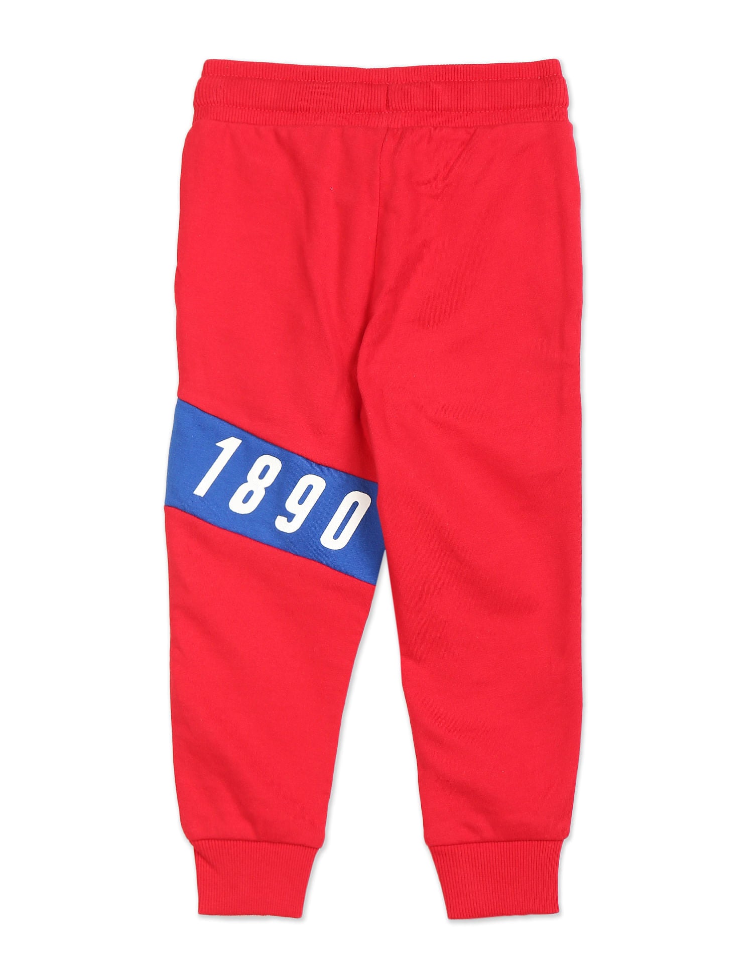 Drawstring Waist Brand Print Joggers Red - U.S. POLO ASSN. | Large