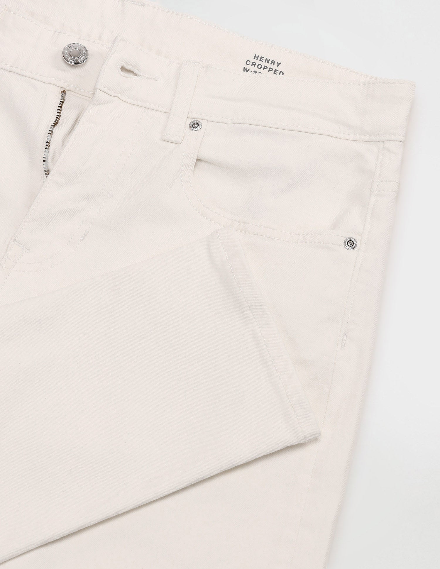 Henry Tapered Cropped Fit Jeans White - U.S. Polo Assn. India | Large