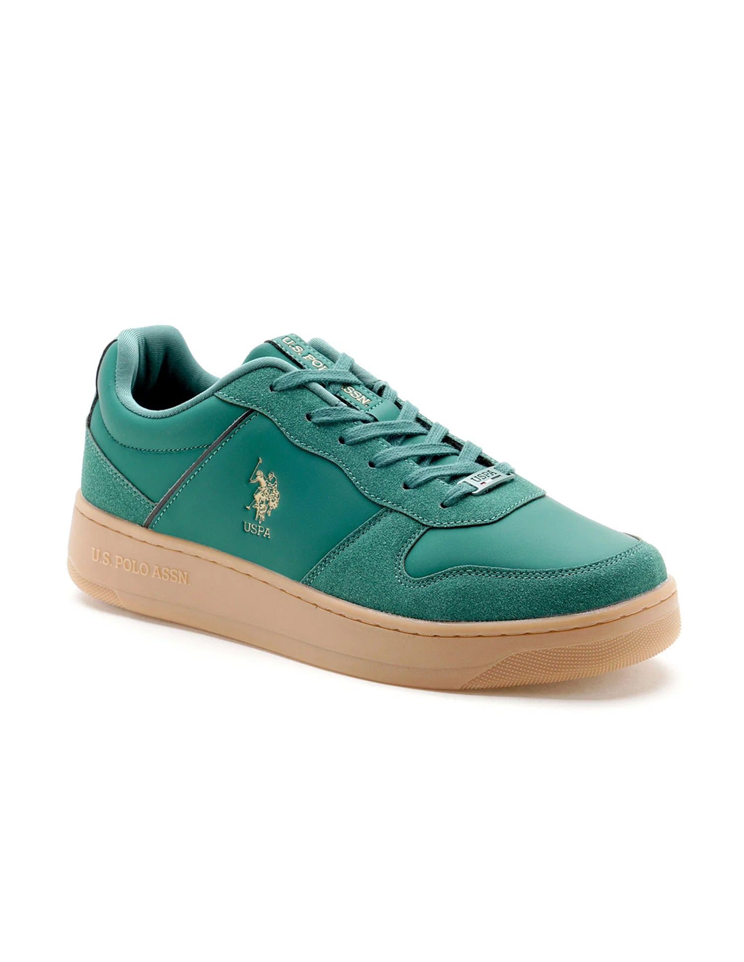 Men Jaxon 2.0 Dk. Green Retro Court Sneakers Green - U.S. POLO ASSN. | Large