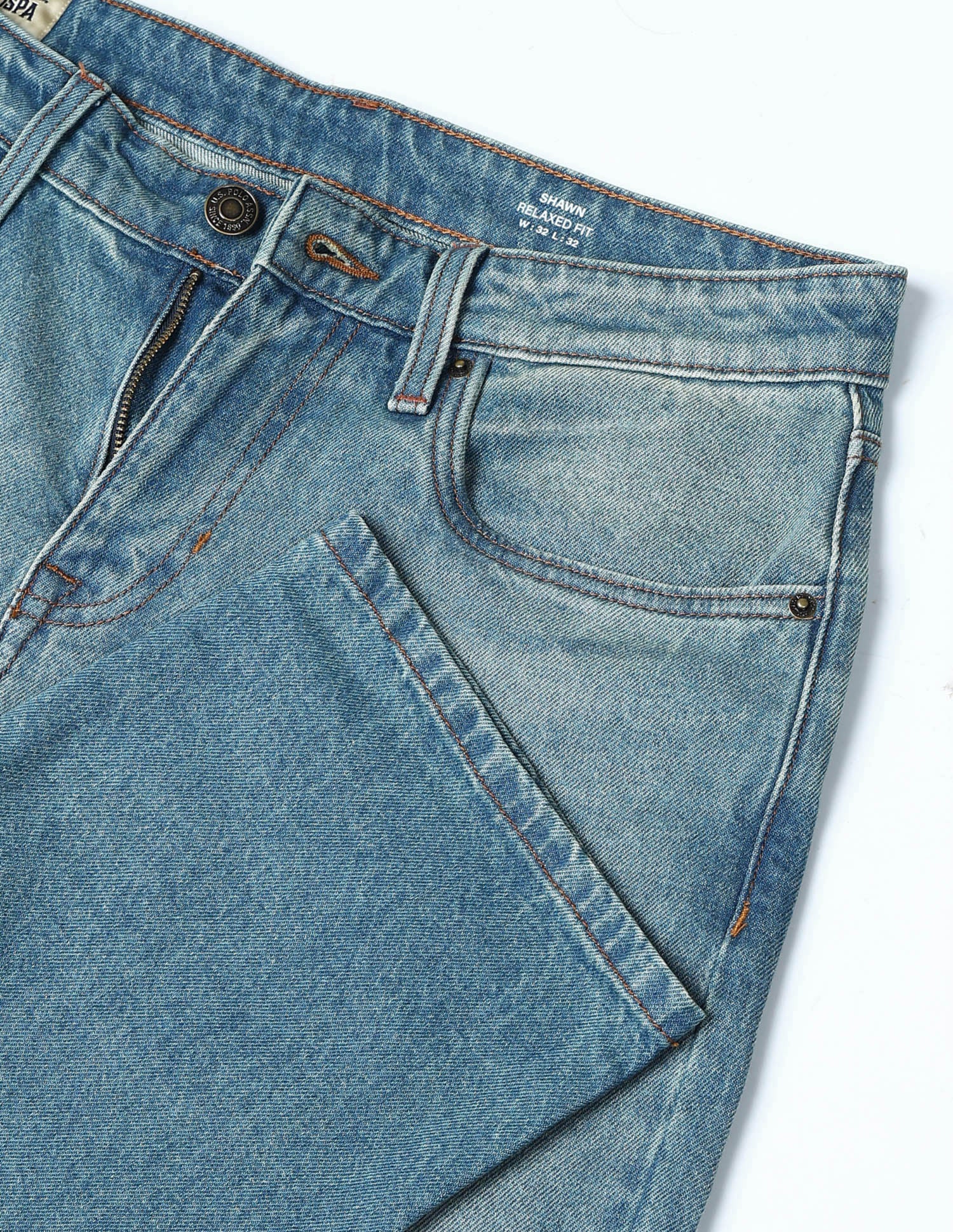 Shawn Relaxed Fit Blue Jeans Indigo - U.S. POLO ASSN. | Large