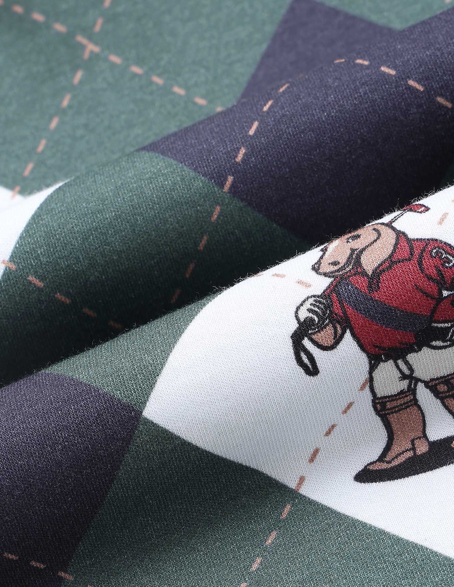 Boys Graphic Argyle Printed Polo Shirt Dark Green - U.S. POLO ASSN. | Large