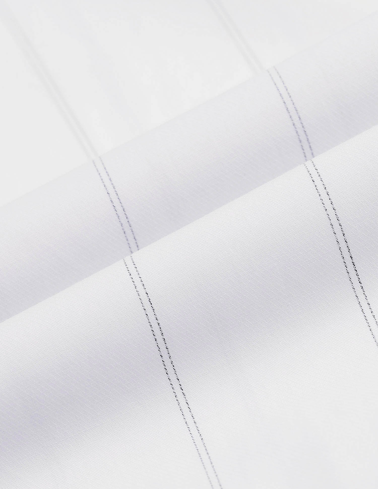 Pinstriped Poplin Pure Cotton Shirt White - U.S. Polo Assn. India | Large