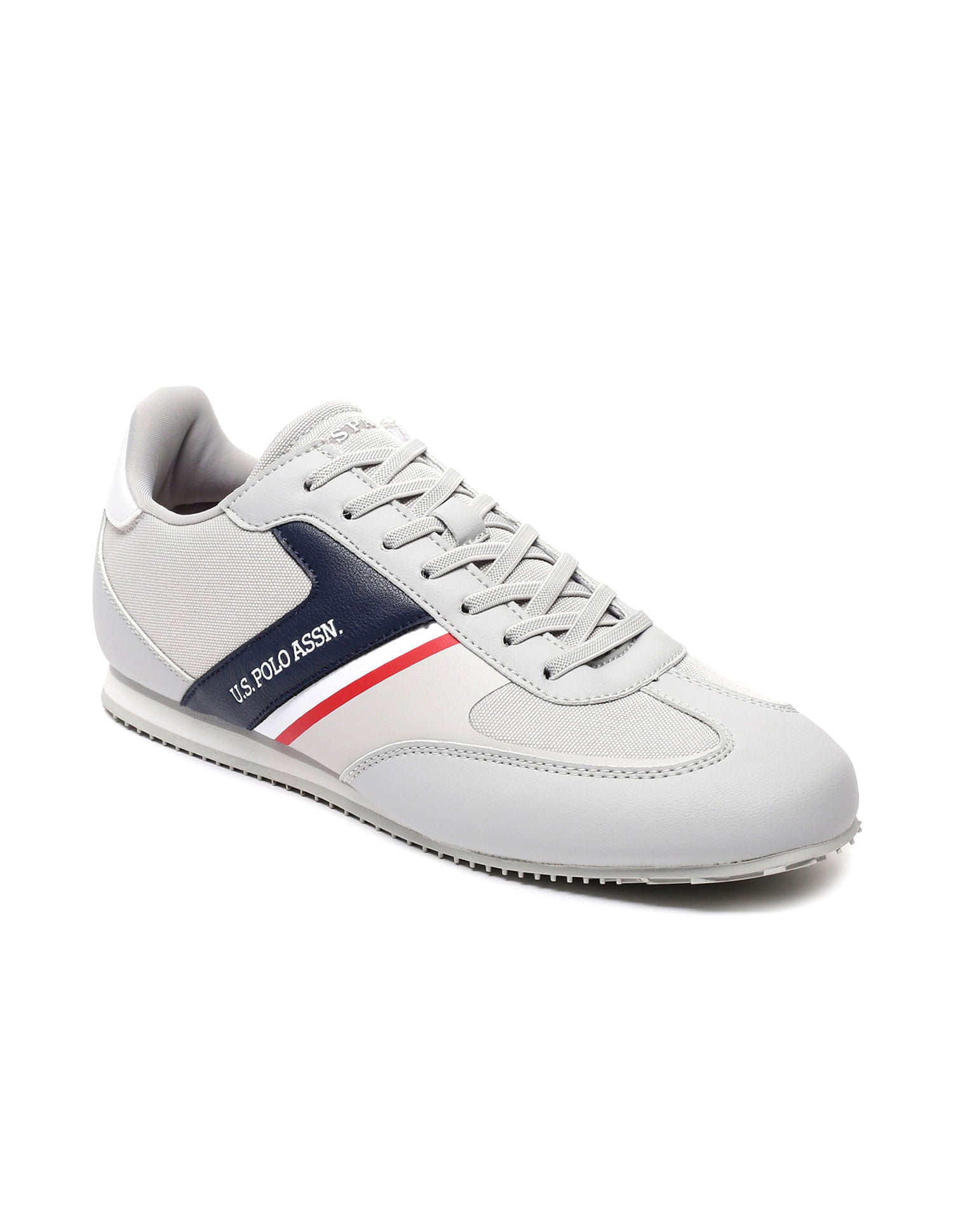 Panelled Lace Up Adler 2.0 Sneakers Grey - U.S. Polo Assn. India | Large