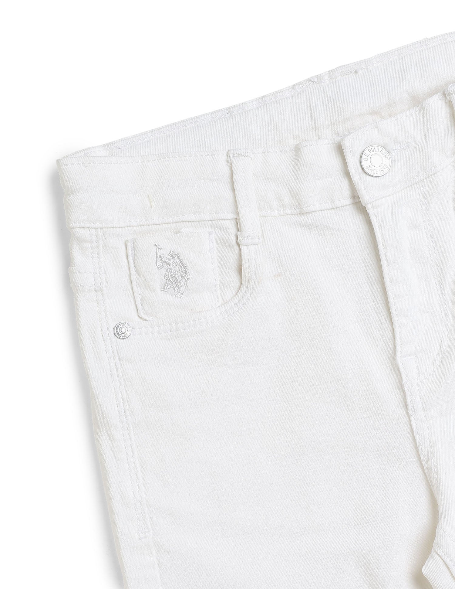 Mid Rise Bootcut Jeans White - U.S. Polo Assn. India | Large
