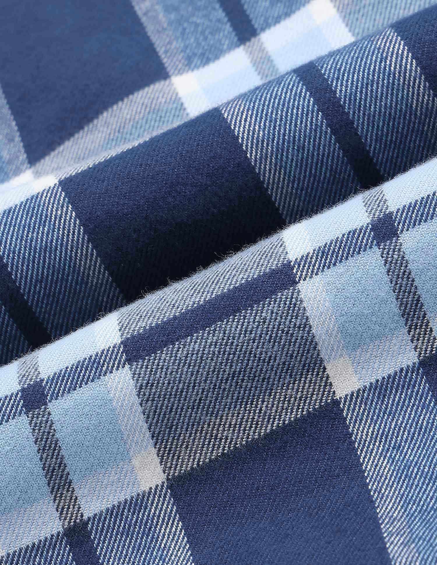 Boys Tartan Checked Hooded Shacket Navy - U.S. POLO ASSN. | Large