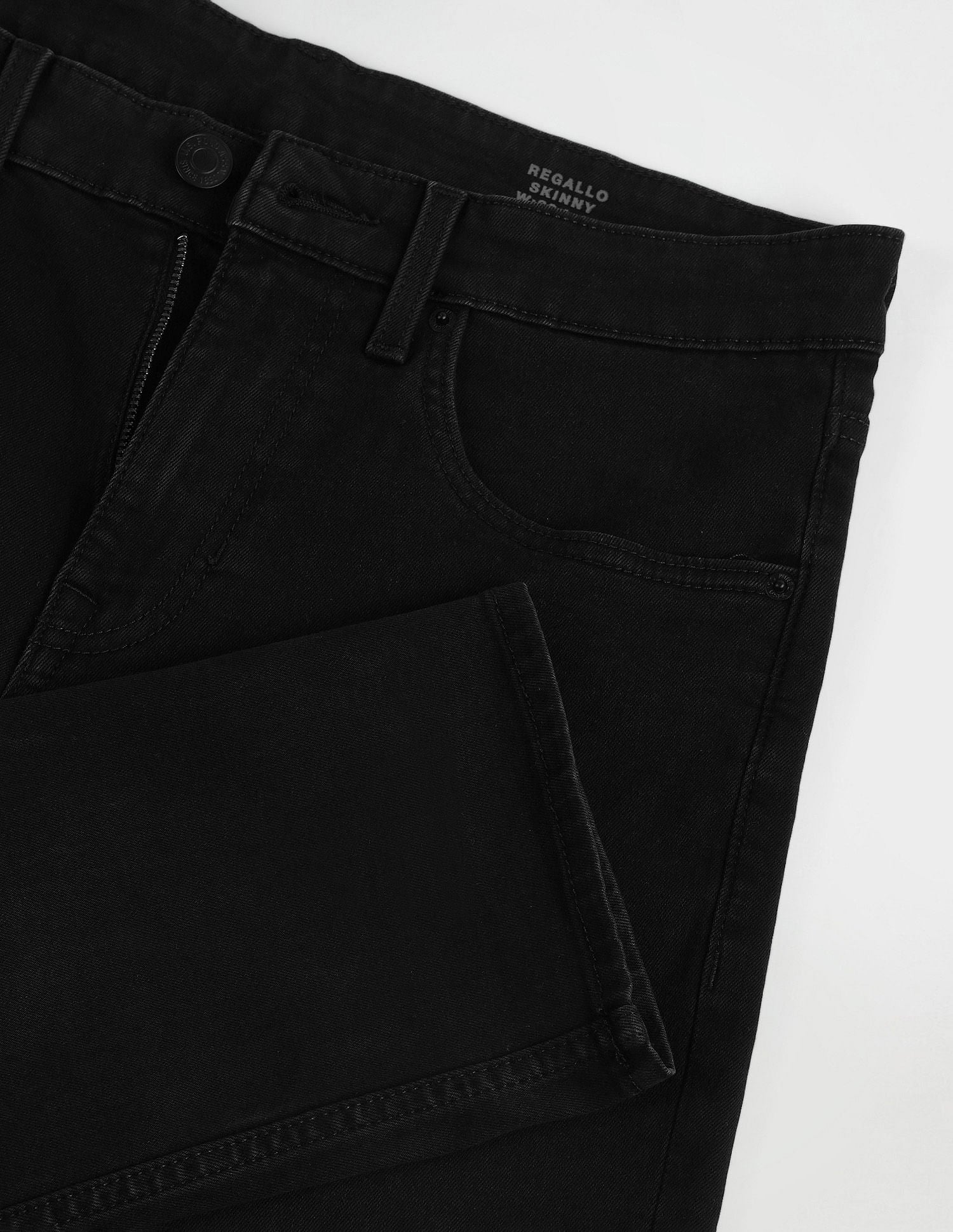 Regallo Skinny Fit Black Jeans Black - U.S. Polo Assn. India | Large