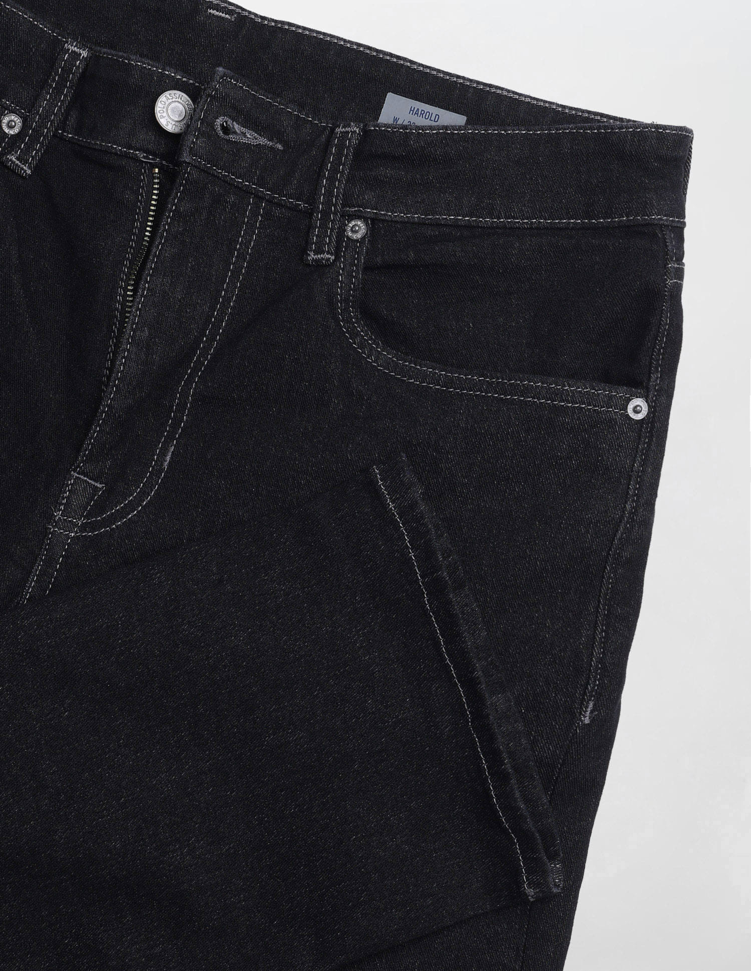 Solid Slim Straight Fit Jeans Grey - U.S. Polo Assn. India | Large