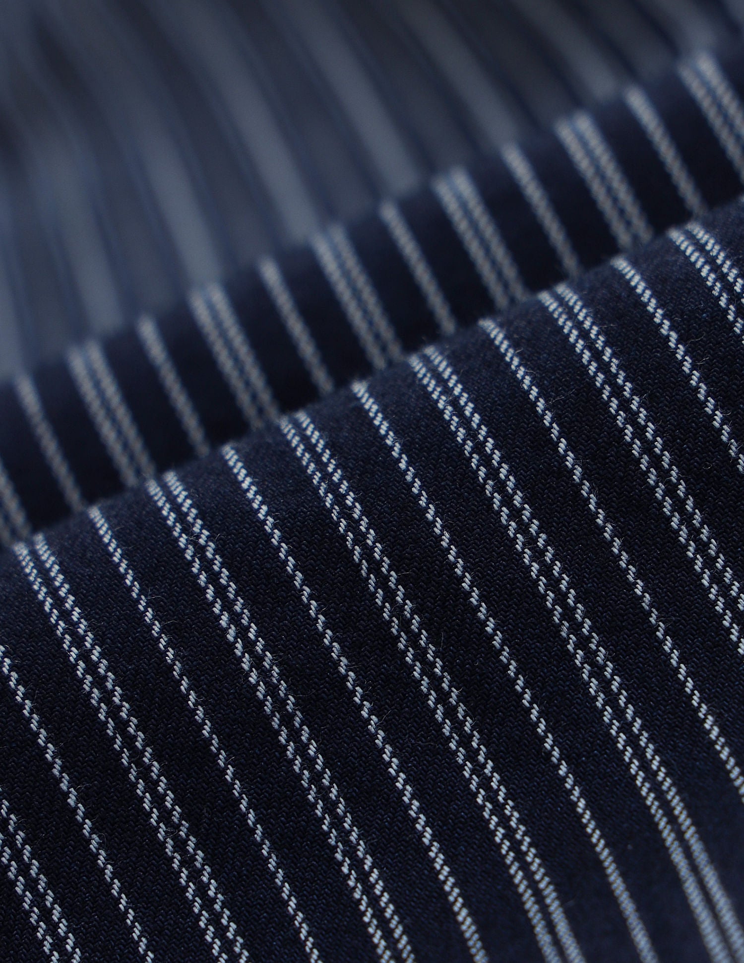 Vertical Striped Slim Fit Shirt Indigo - U.S. Polo Assn. India | Large