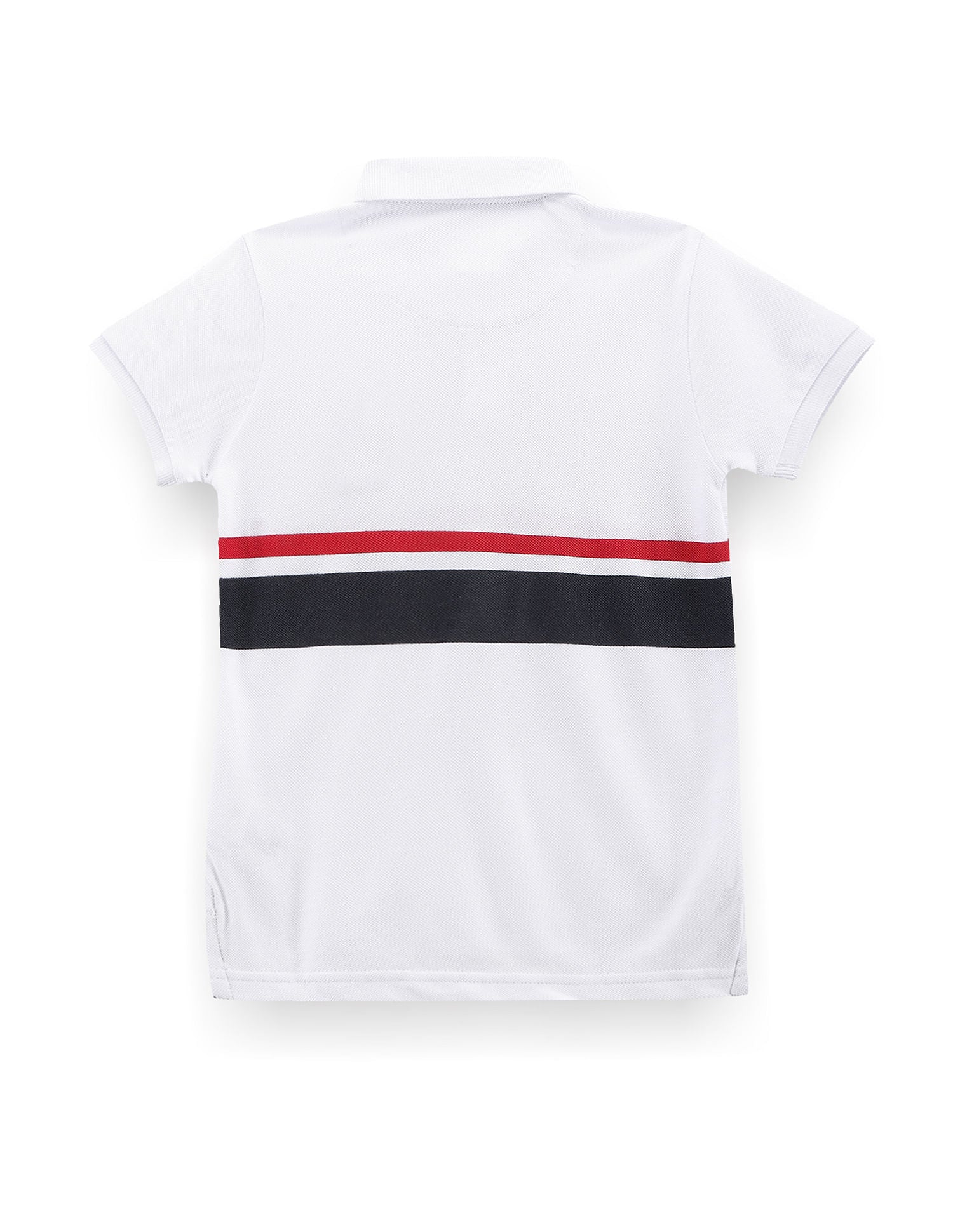 Boys Contrast Stripe Polo Shirt White - U.S. POLO ASSN. | Large