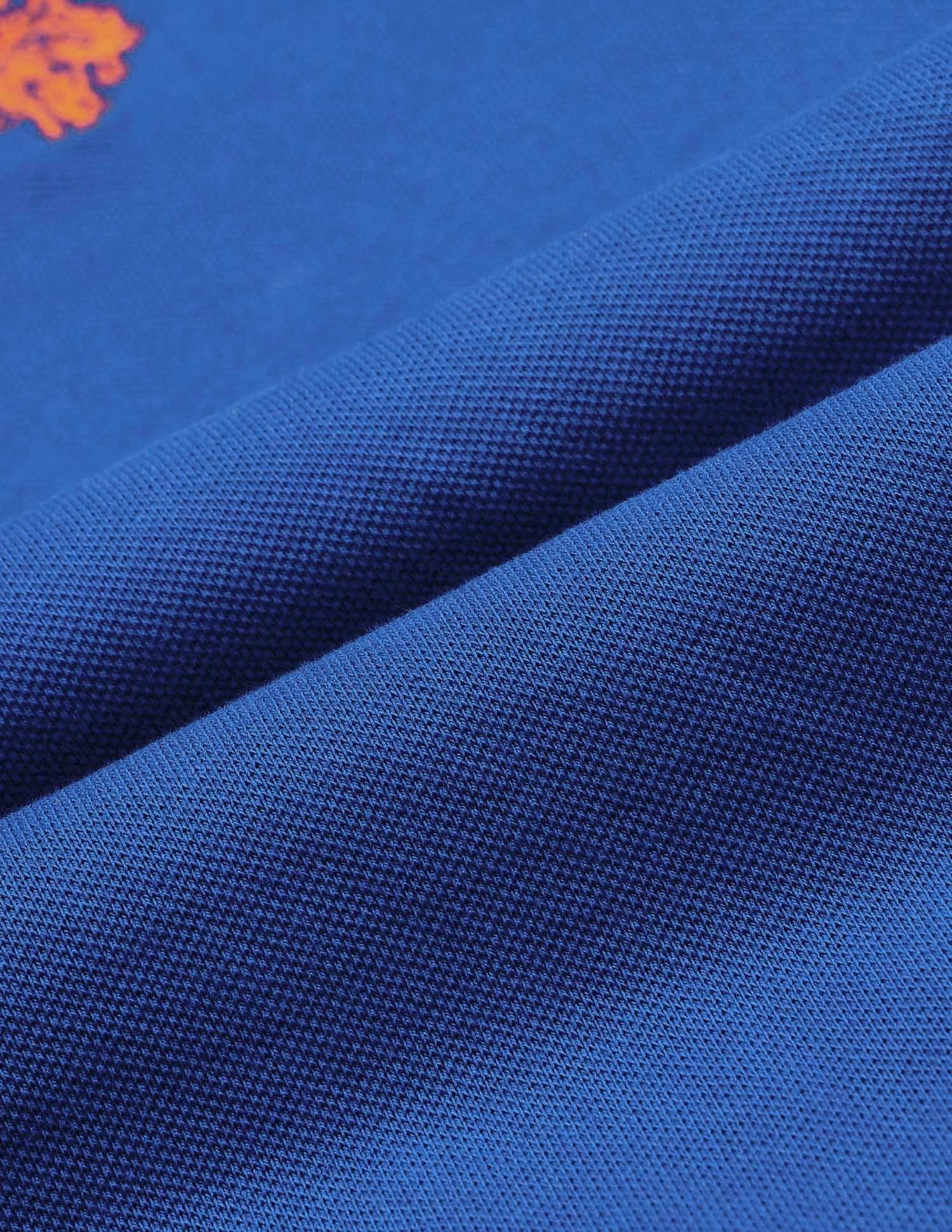 Tipped Collar Regular Fit Polo Shirt Royal Blue - U.S. POLO ASSN. | Large