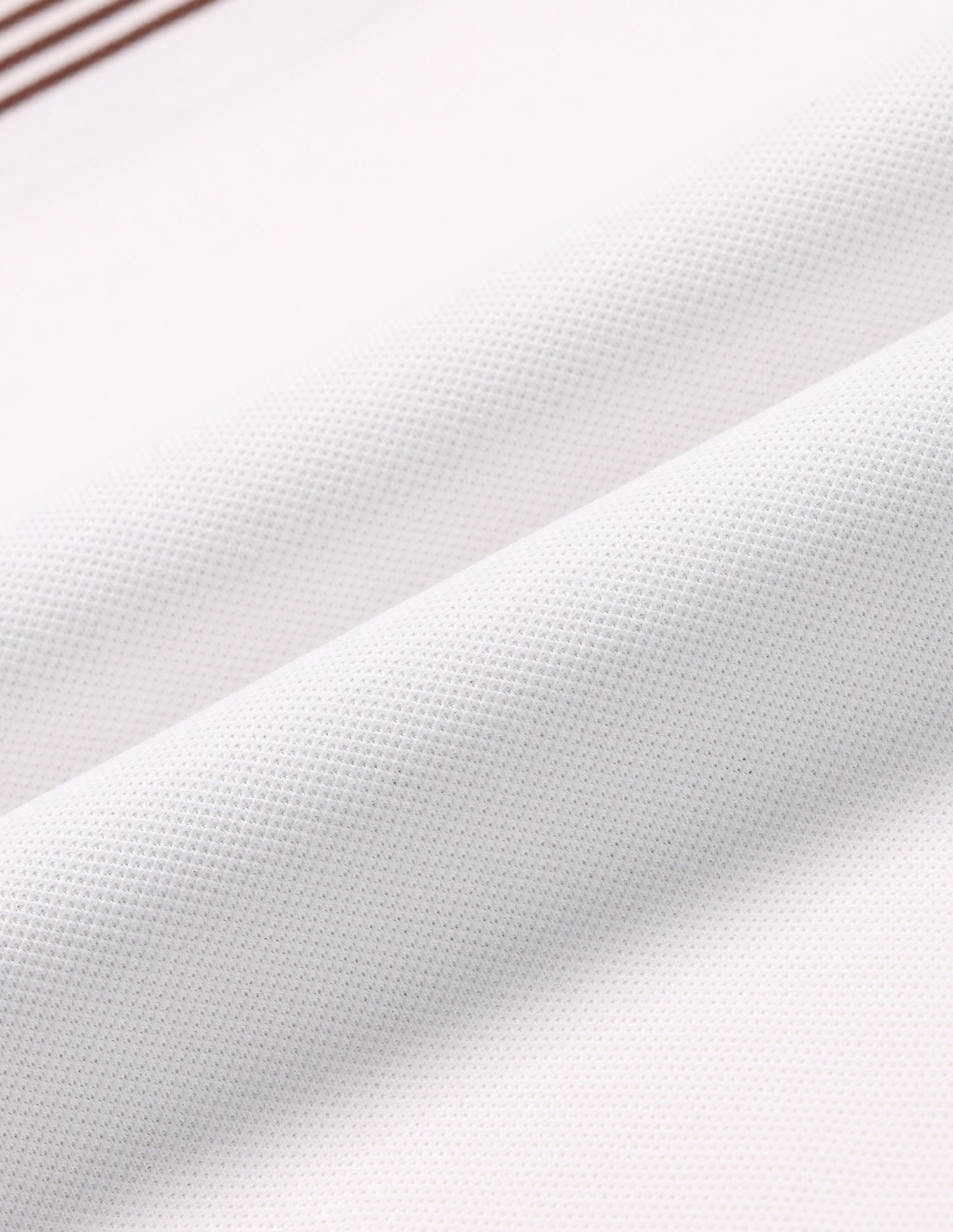 Horizontal Striped Modern Monochrome Polo Shirt White - U.S. Polo Assn. India | Large