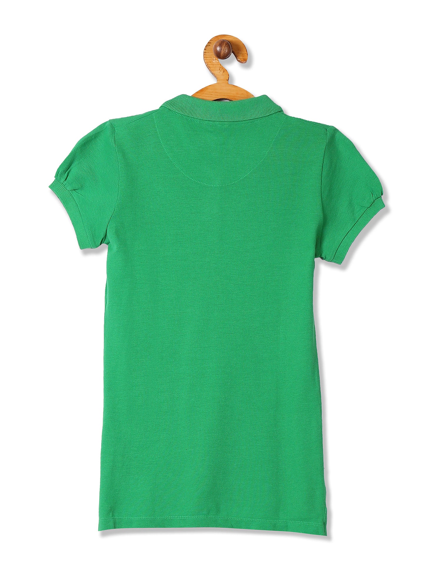 Girls Solid Pique Polo Shirt Green - U.S. POLO ASSN. | Large