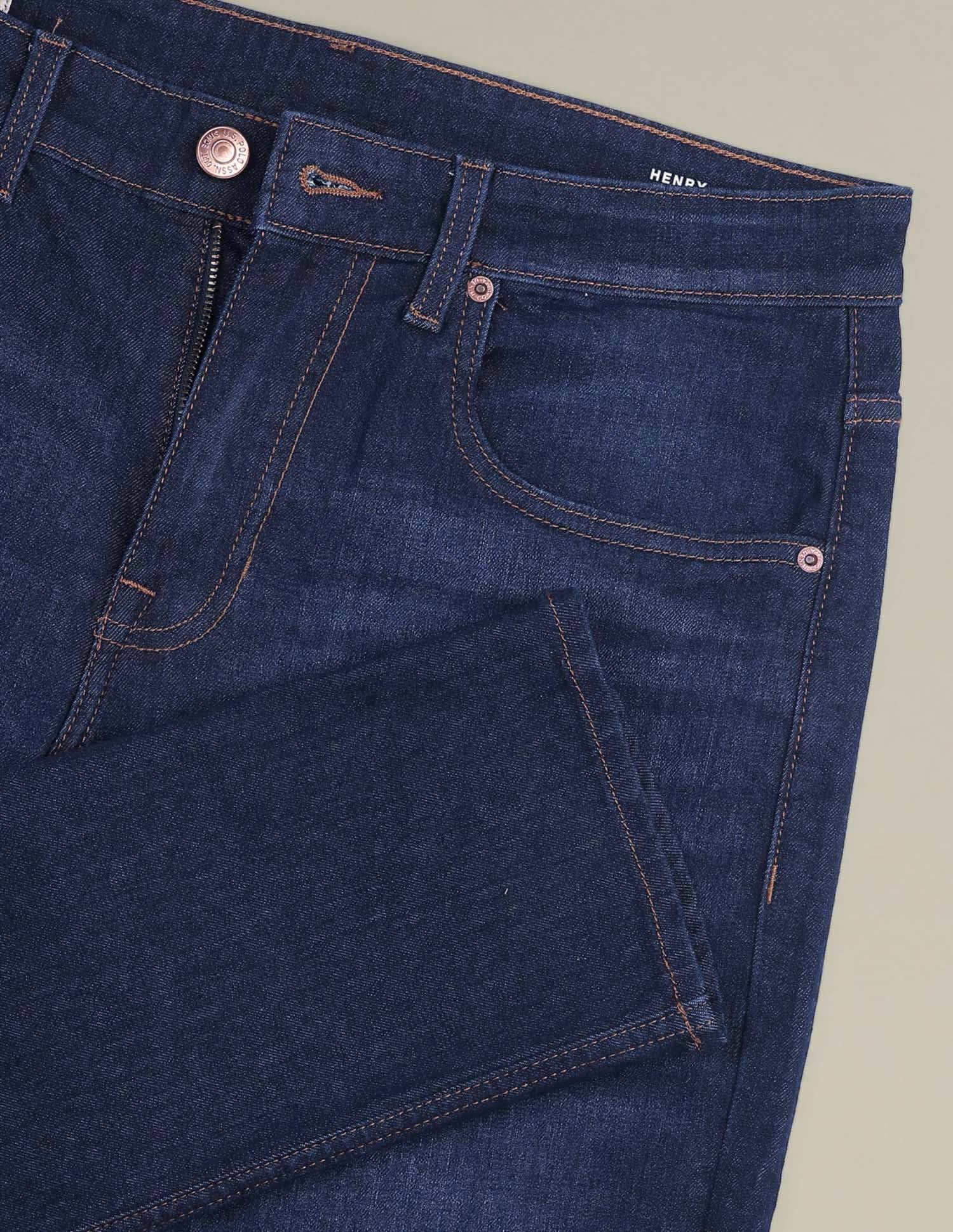 Henry Tapered Cropped Fit Blue Jeans Blue - U.S. POLO ASSN. | Large