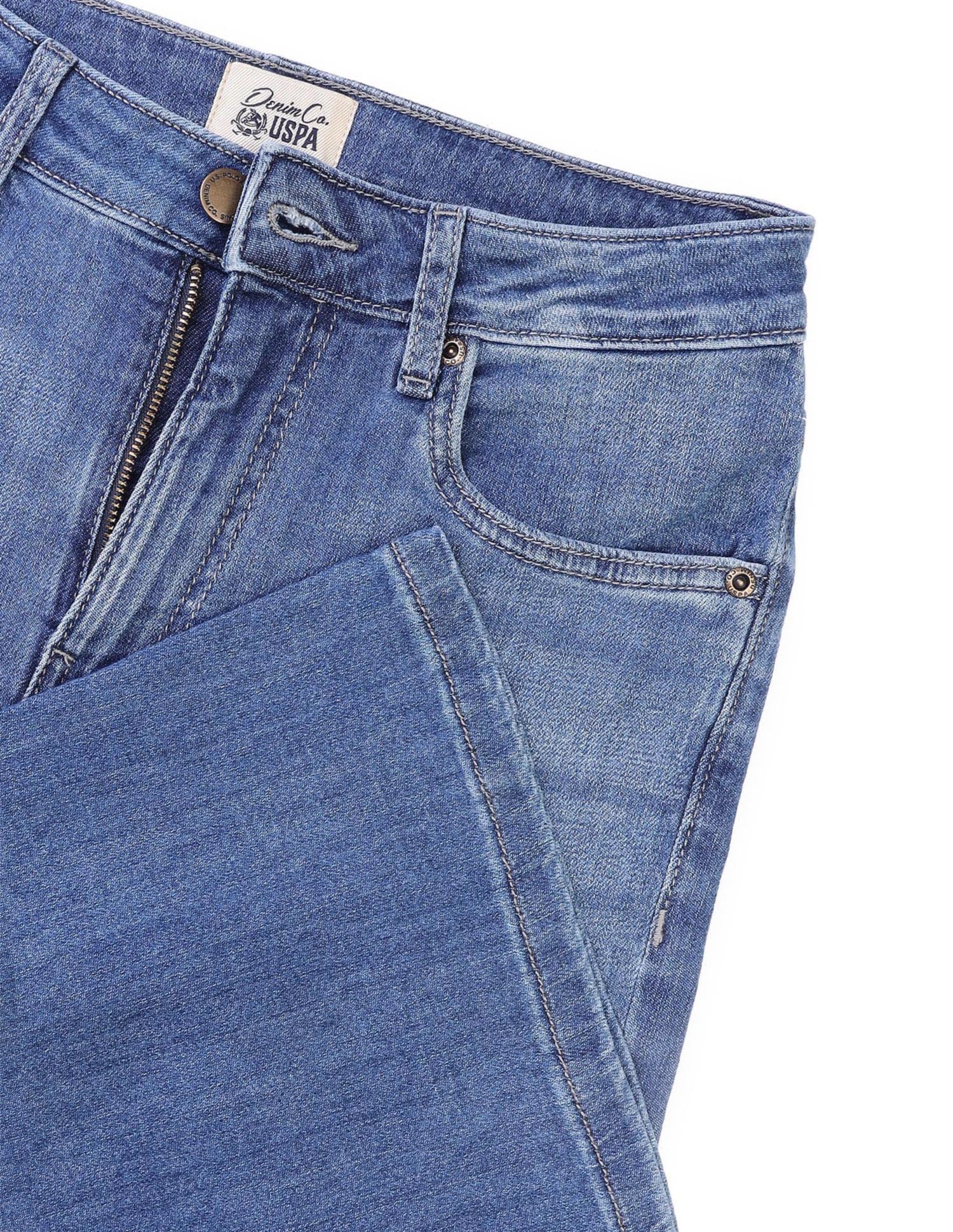 Flared Fit Blue Jeans Dark Blue - U.S. Polo Assn. India | Large