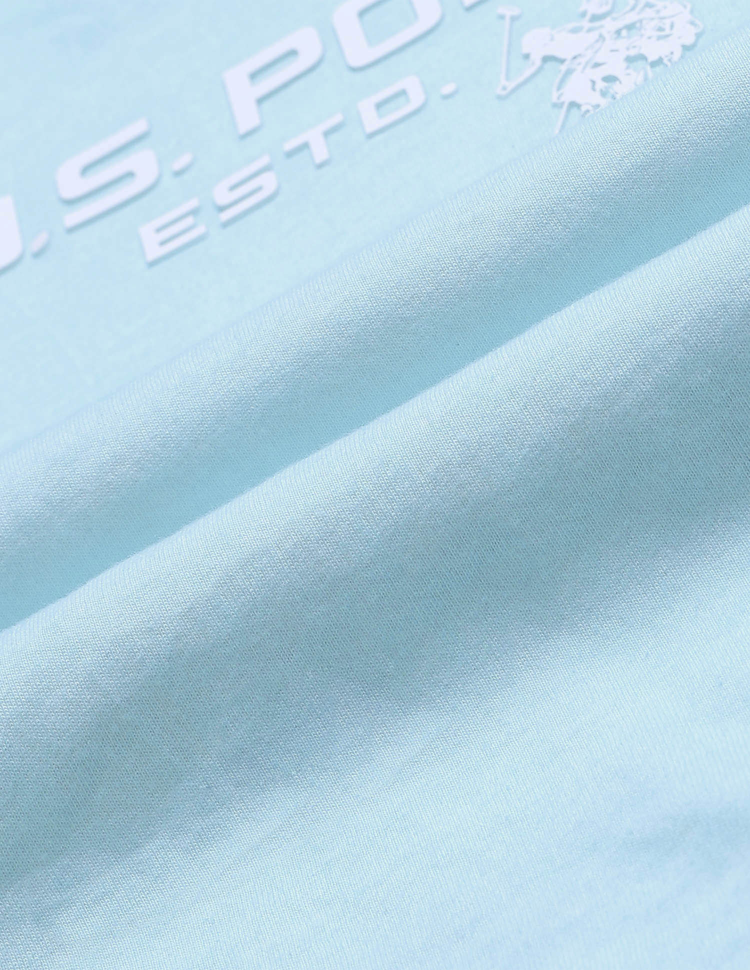 Boys Brand Printed Regular Fit T-Shirt Light Blue - U.S. POLO ASSN. | Large