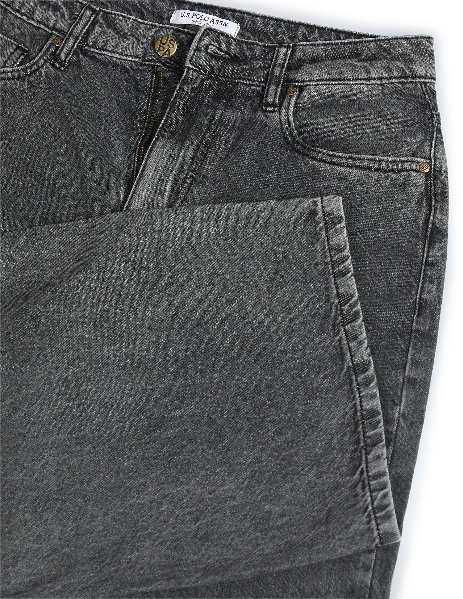 Mid Rise Rinsed Jeans Grey - U.S. POLO ASSN. | Large