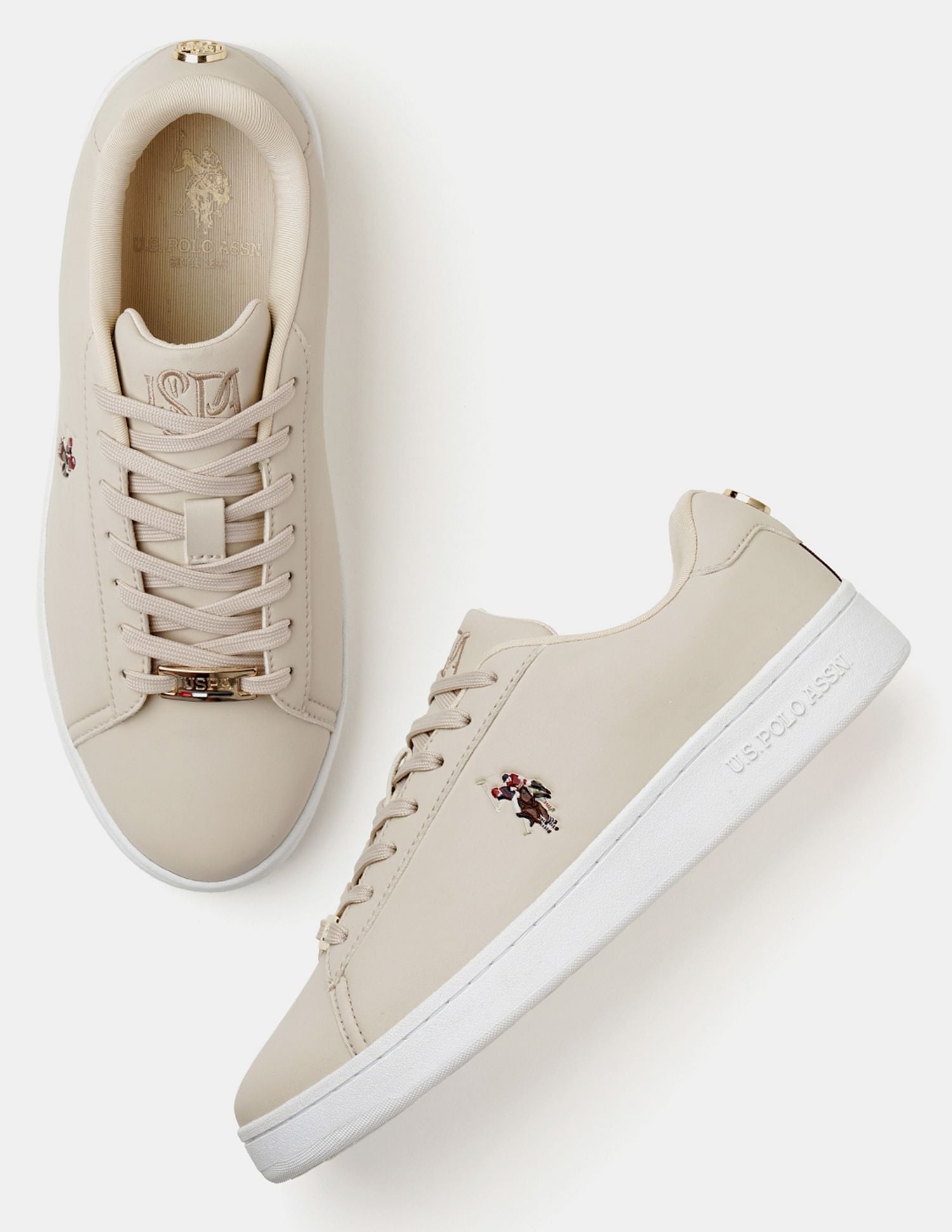 Women Rylee 3.0 Colour Blocked Sneakers Beige - U.S. POLO ASSN. | Large