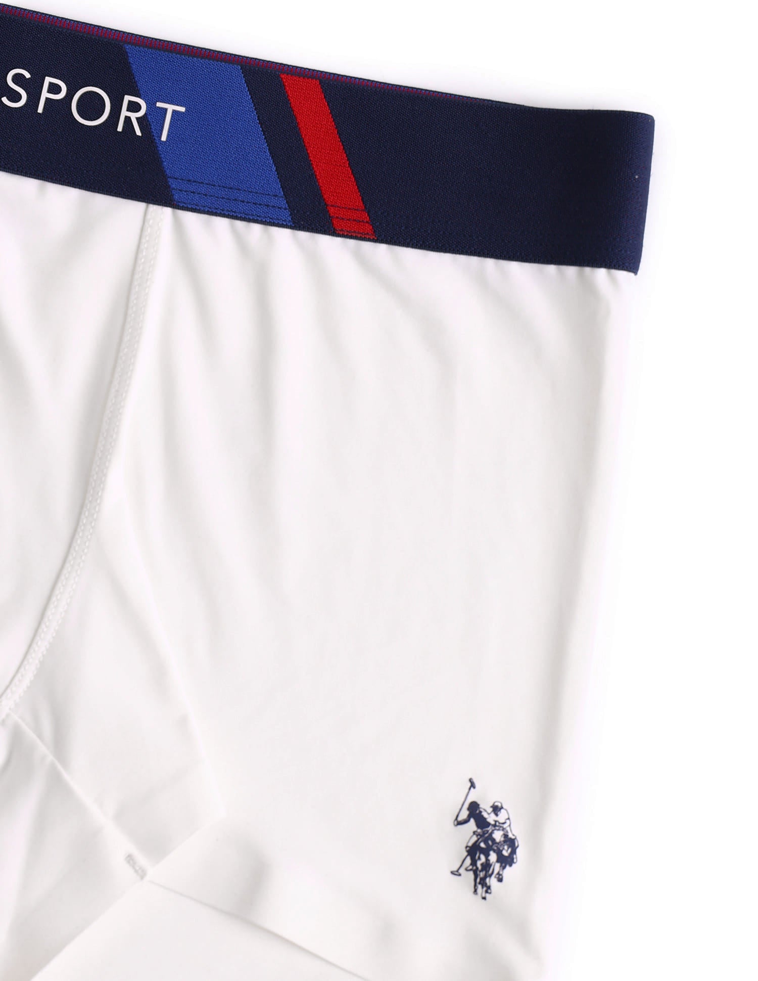 Micro Fibre High Stretch Trunk White - U.S. Polo Assn. India | Large