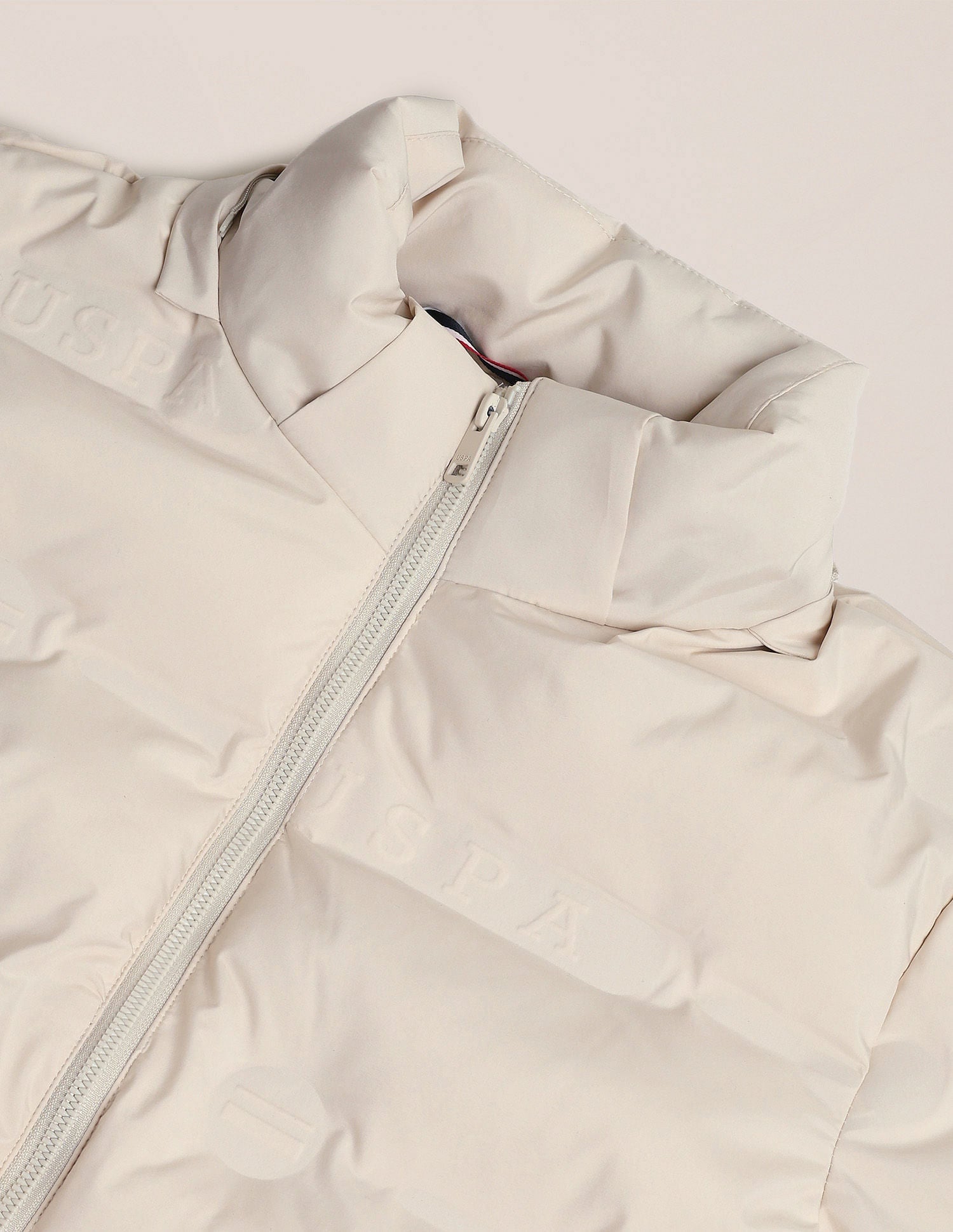 Detachable Hood Padded Jacket Beige - U.S. Polo Assn. India | Large