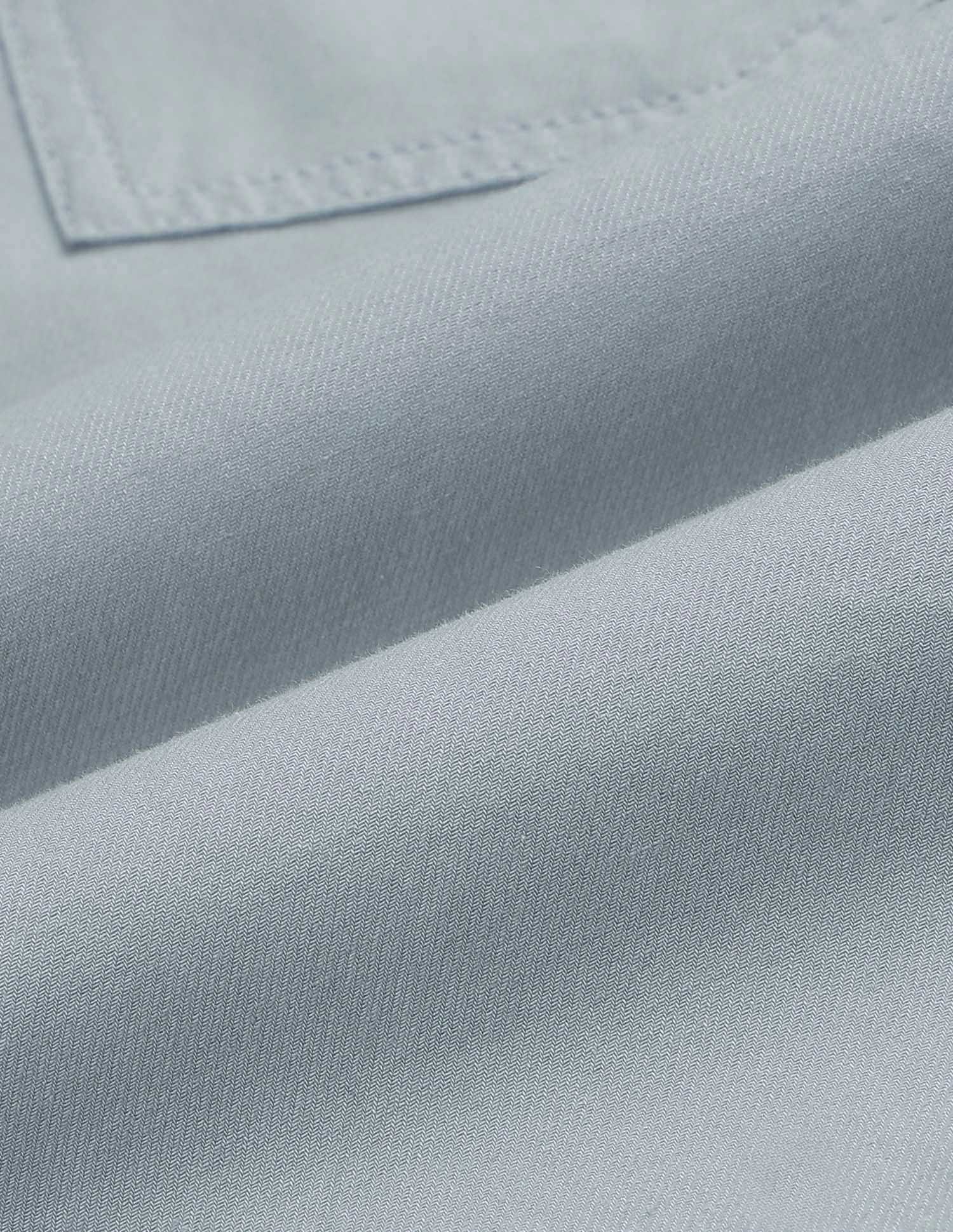 Solid Regular Fit Twill Shirt Light Grey - U.S. POLO ASSN. | Large