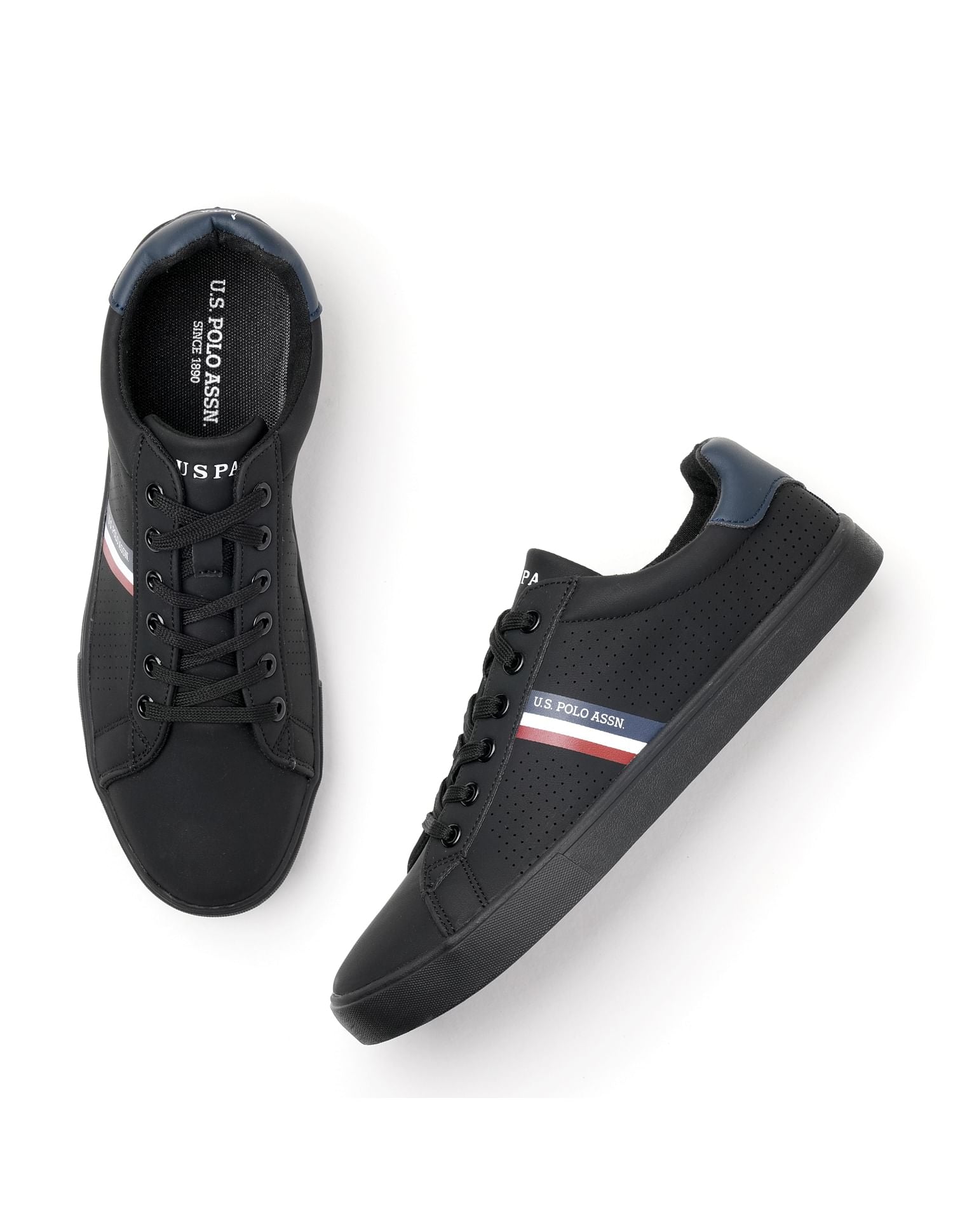 Men Capron 3.0 Solid Sneakers Black - U.S. Polo Assn. India | Large