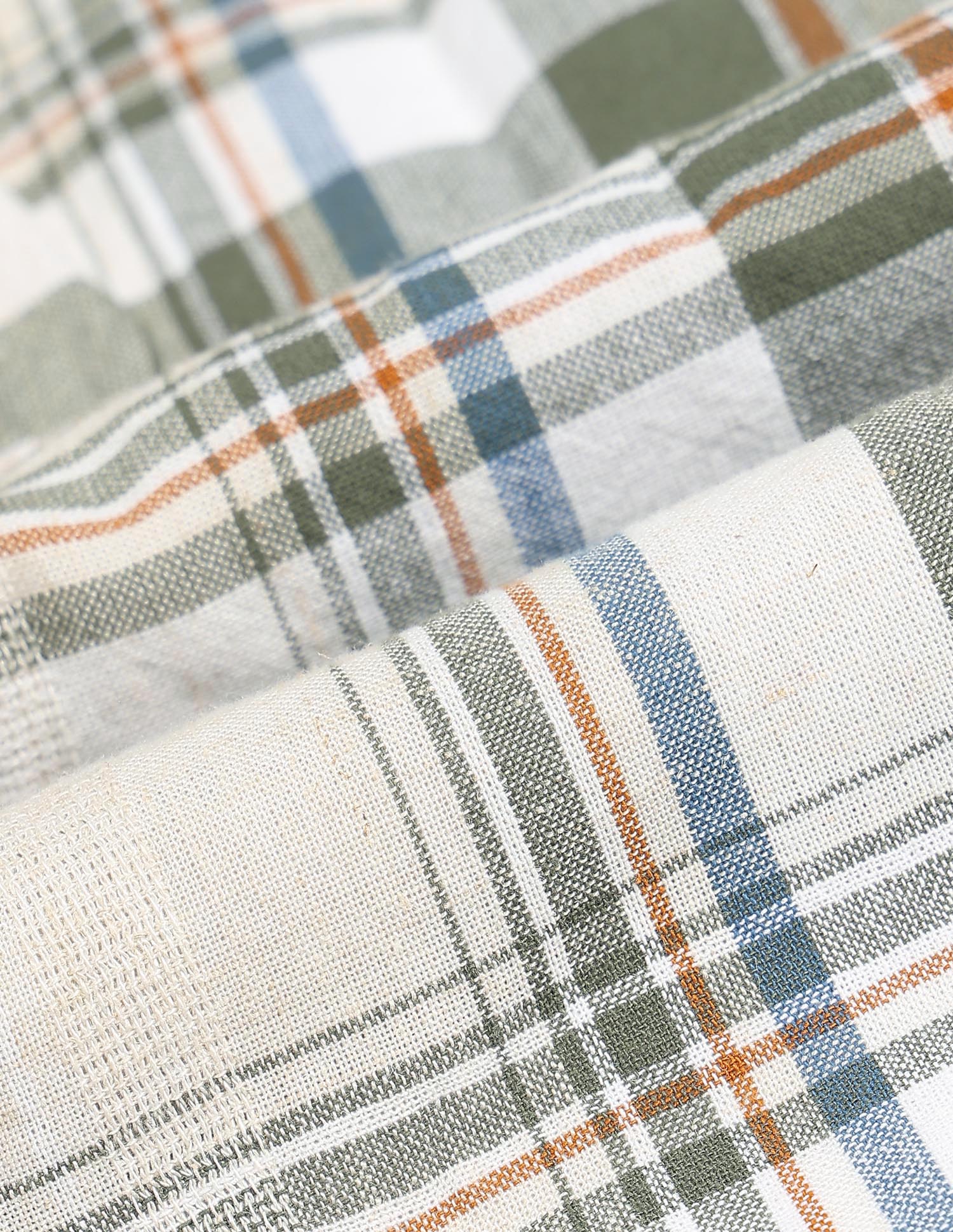 Tartan Checked Dobby Shirt Olive - U.S. Polo Assn. India | Large