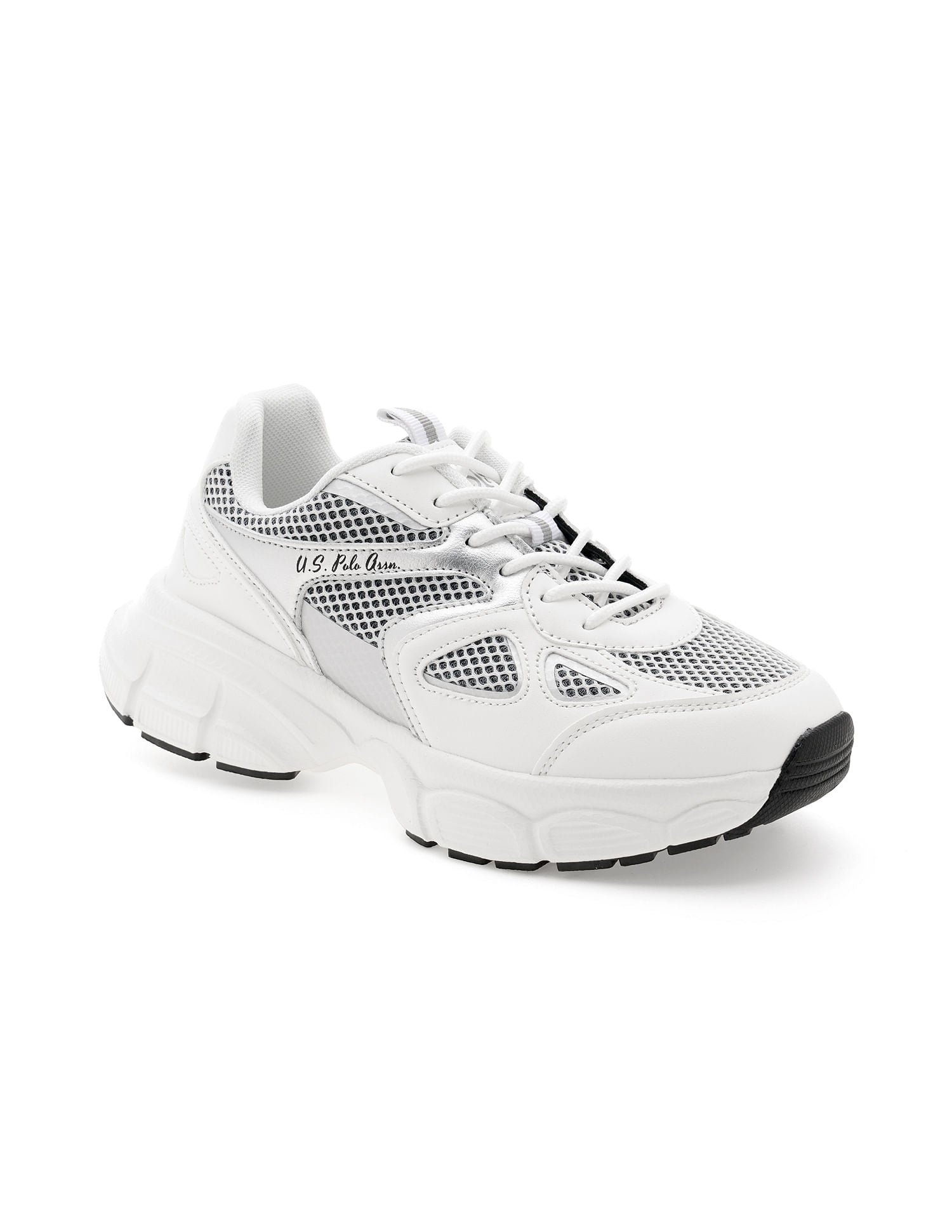 Women Erica Colourblocked Sneakers White - U.S. POLO ASSN. | Large