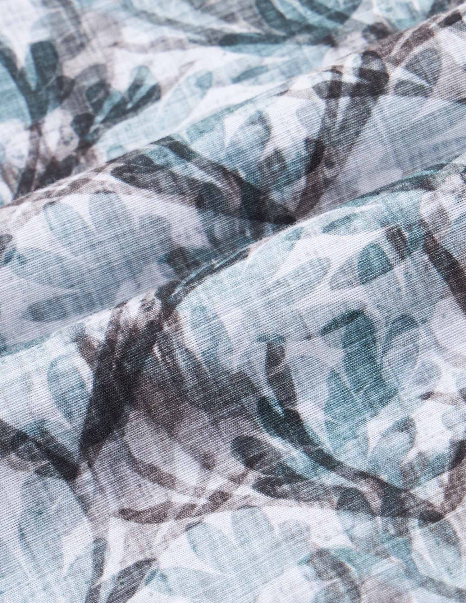 Floral Printed Regular Shirt Teal - U.S. POLO ASSN. | Large