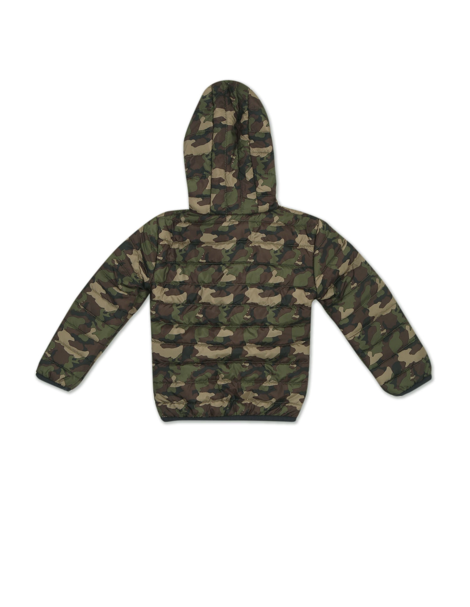 Long Sleeve Camo Print Hooded Jacket Olive - U.S. POLO ASSN. | Large