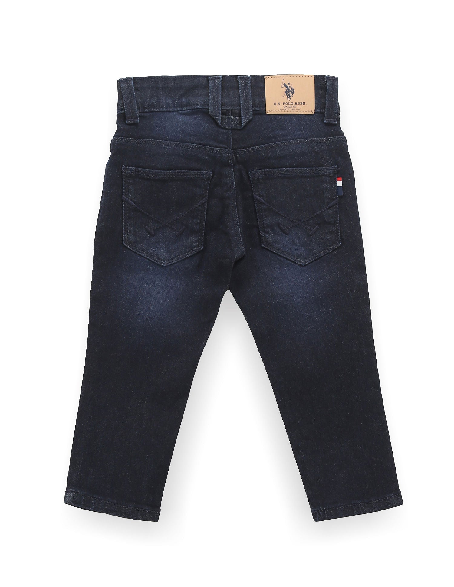 Boys Slim Fit Blue Jeans Blue - U.S. Polo Assn. India | Large