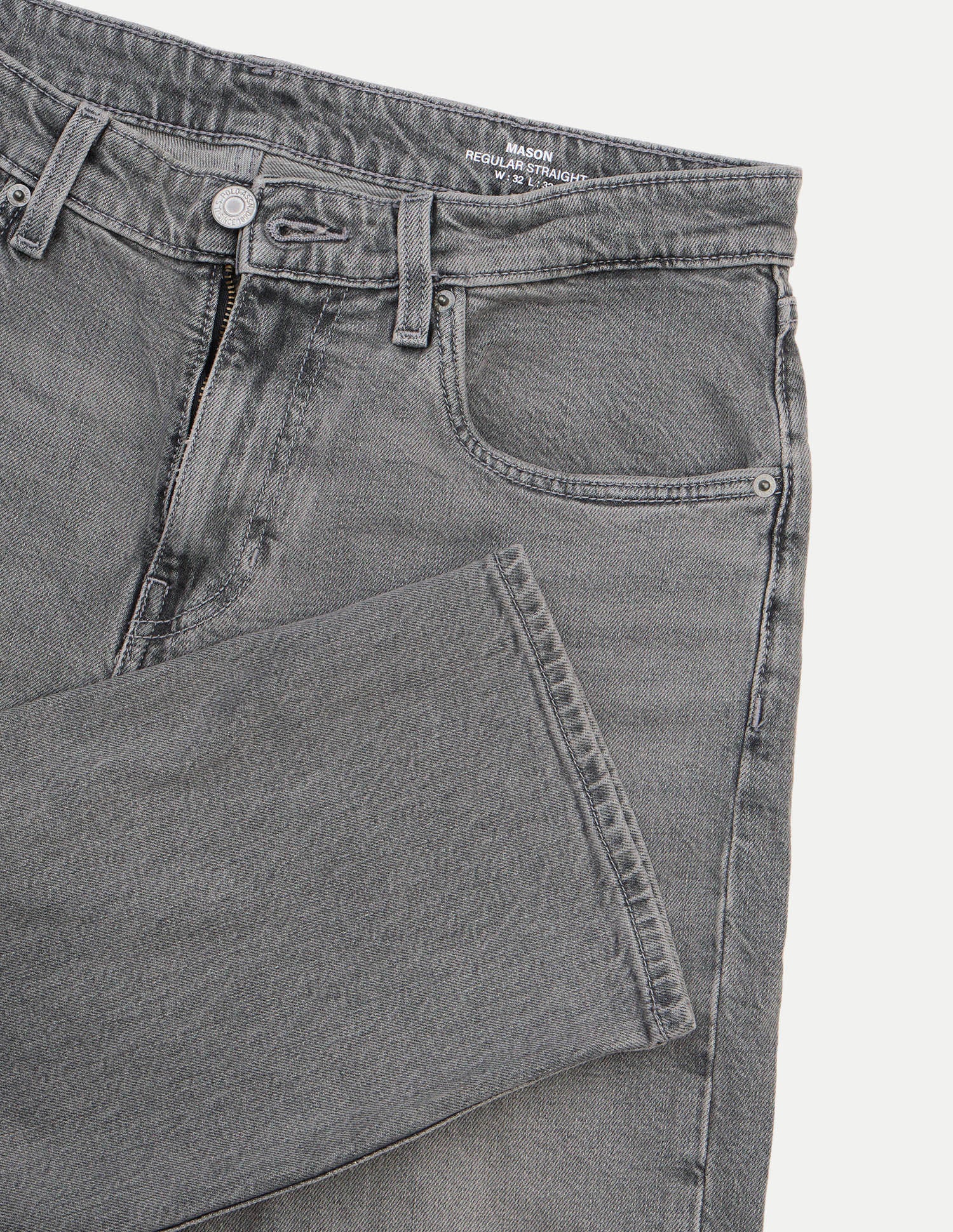 Mason Regular Straight Fit Grey Jeans Washed Grey - U.S. Polo Assn. India | Large