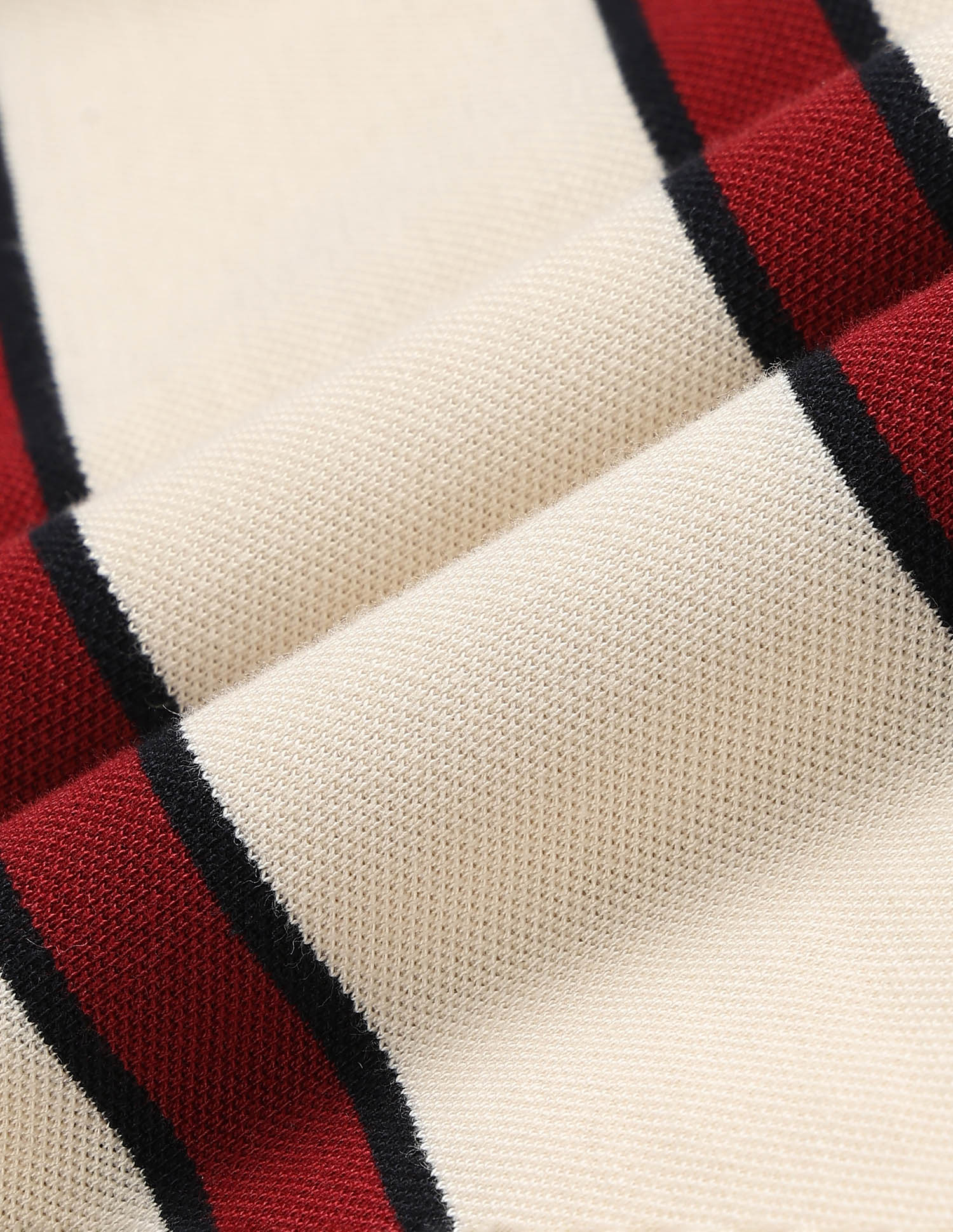 Boys Vertical Striped Regular Fit Polo Shirt Ecru - U.S. POLO ASSN. | Large