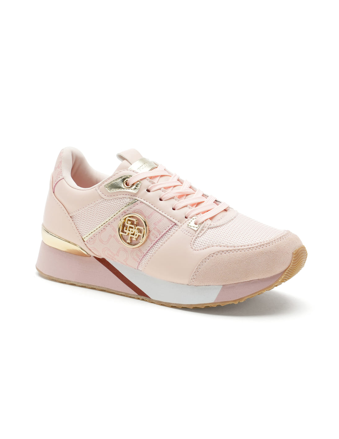Women Round Toe Solid Stella Sneakers Pink - U.S. Polo Assn. India | Large