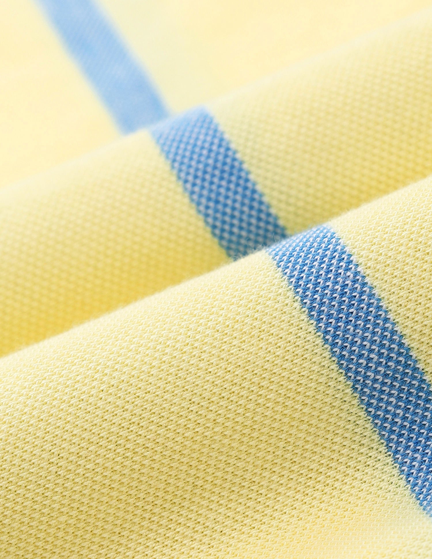 Slim Fit Vertical Striped Polo Shirt Yellow - U.S. Polo Assn. India | Large